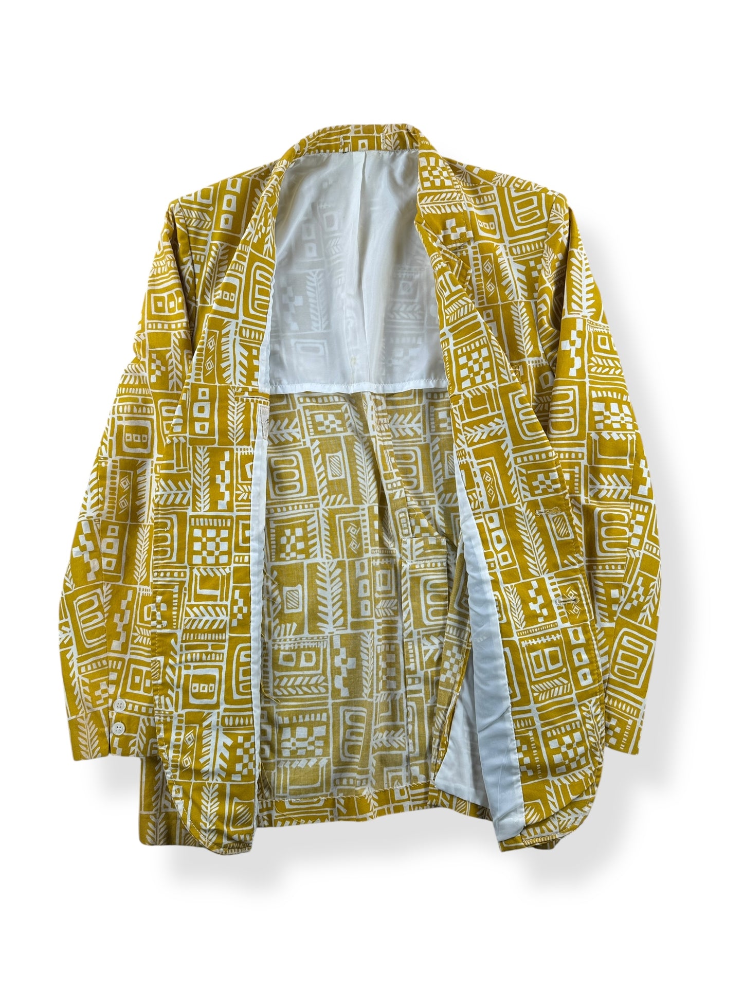 Inside of Vintage Golden Sandwich Isles Jacket SZ 42L