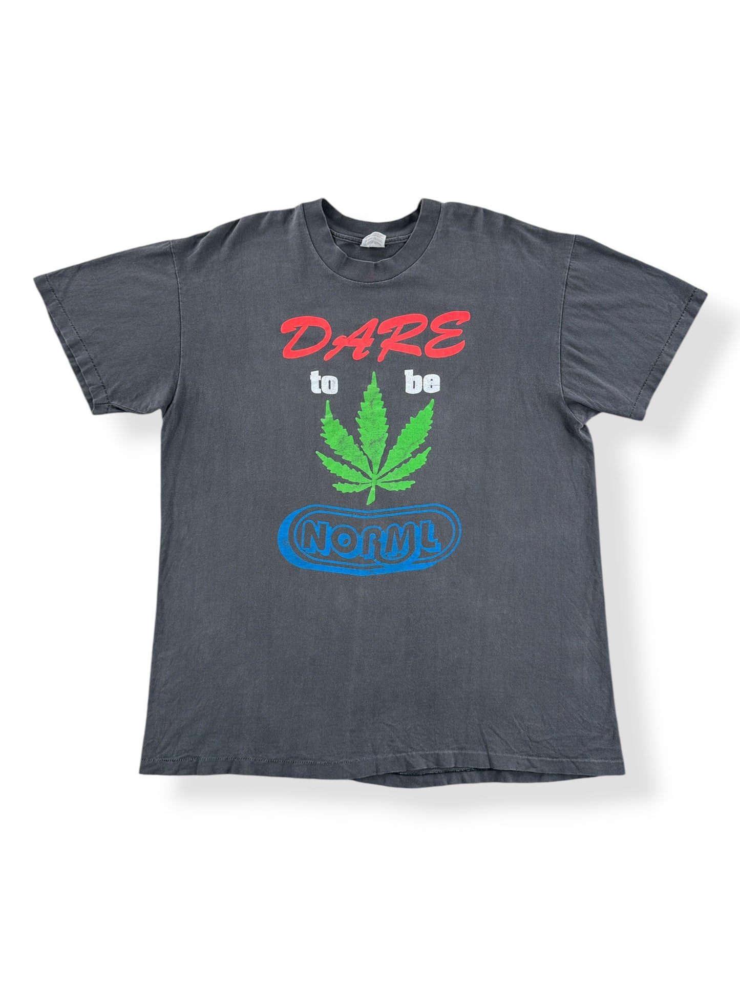 Vintage DARE to be Norml Weed Tee SZ XL (Fits L)