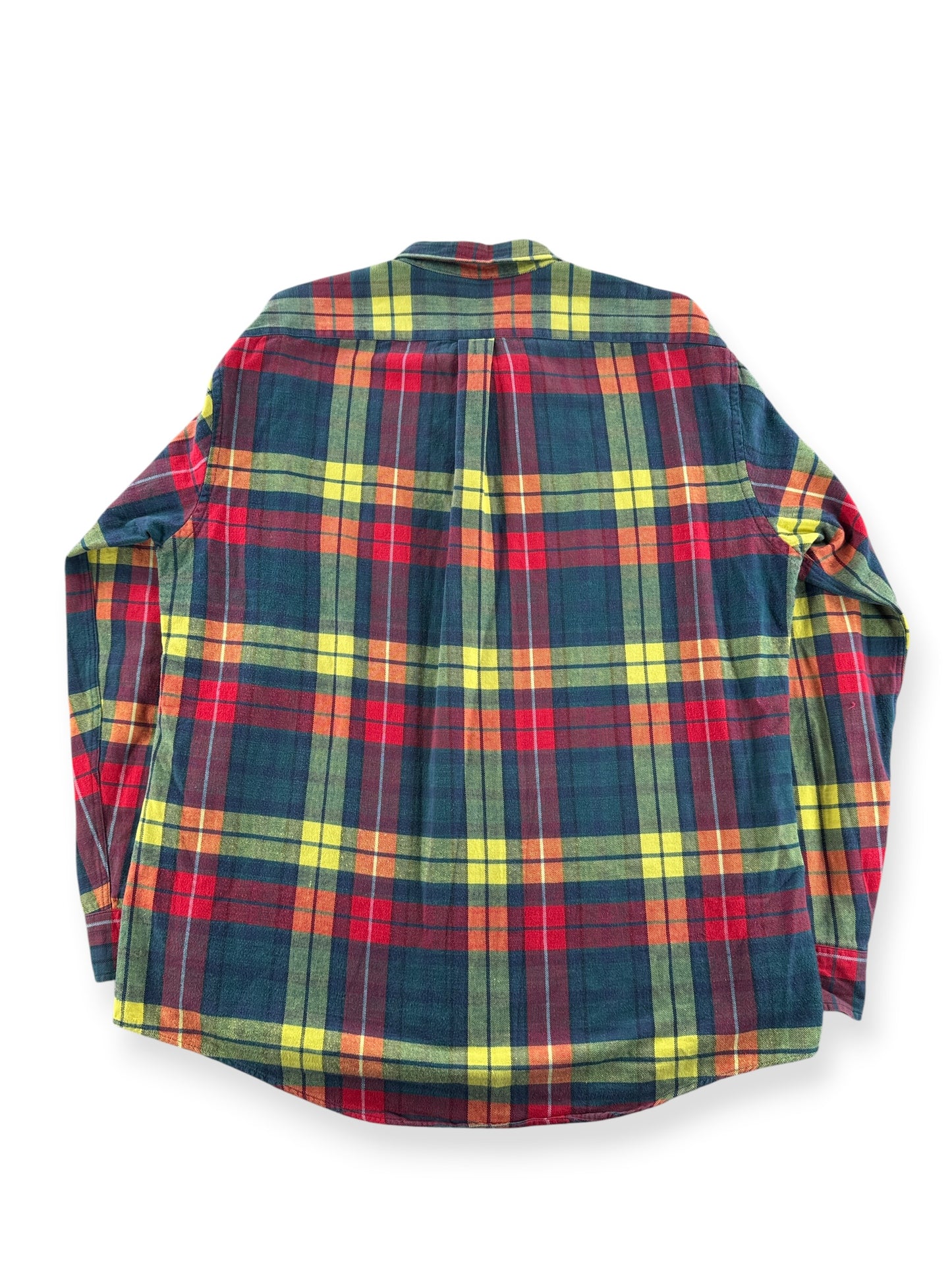 Back of Vintage Land's End Cotton Flannel SZ L