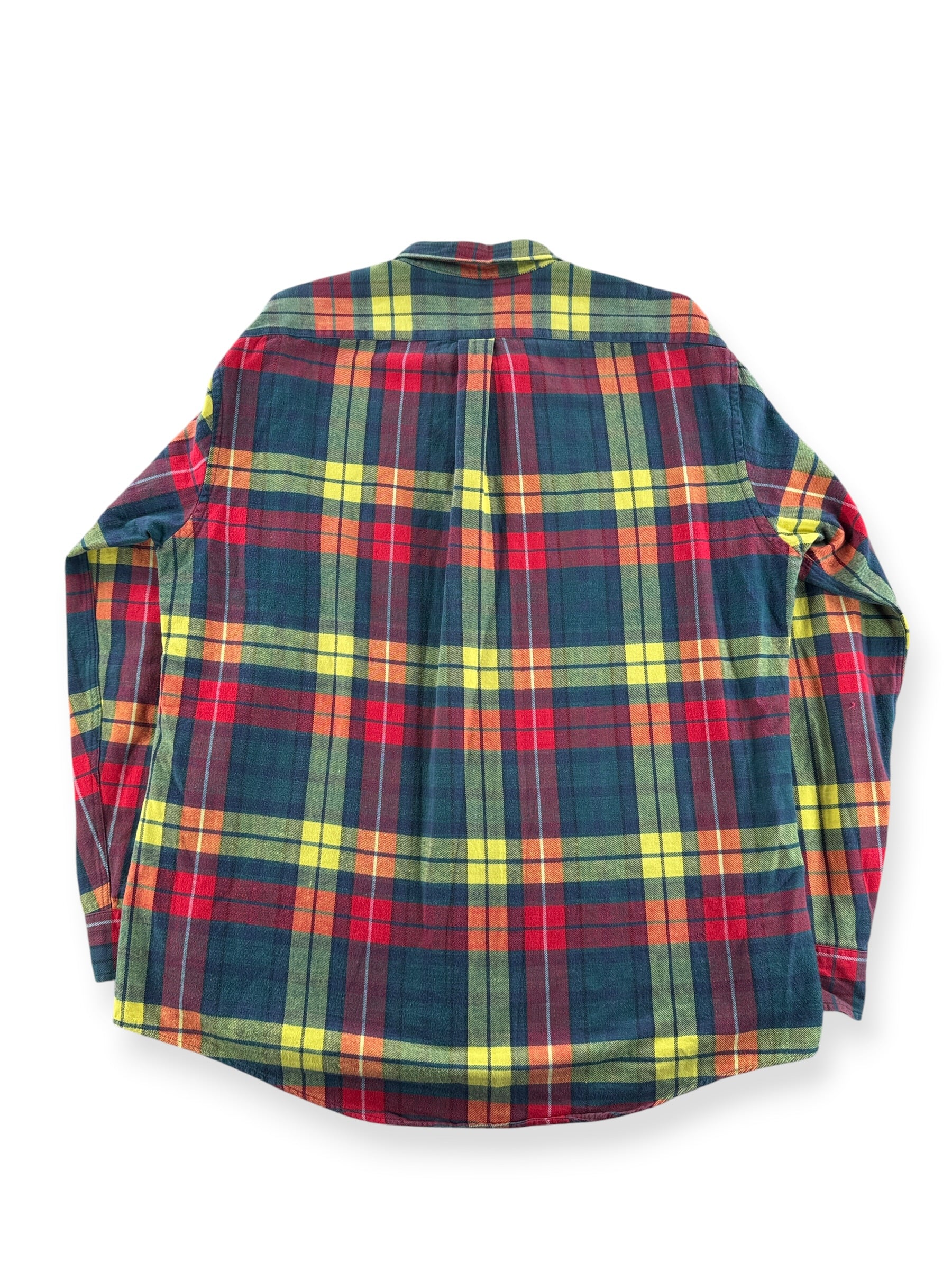 Back of Vintage Land's End Cotton Flannel SZ L