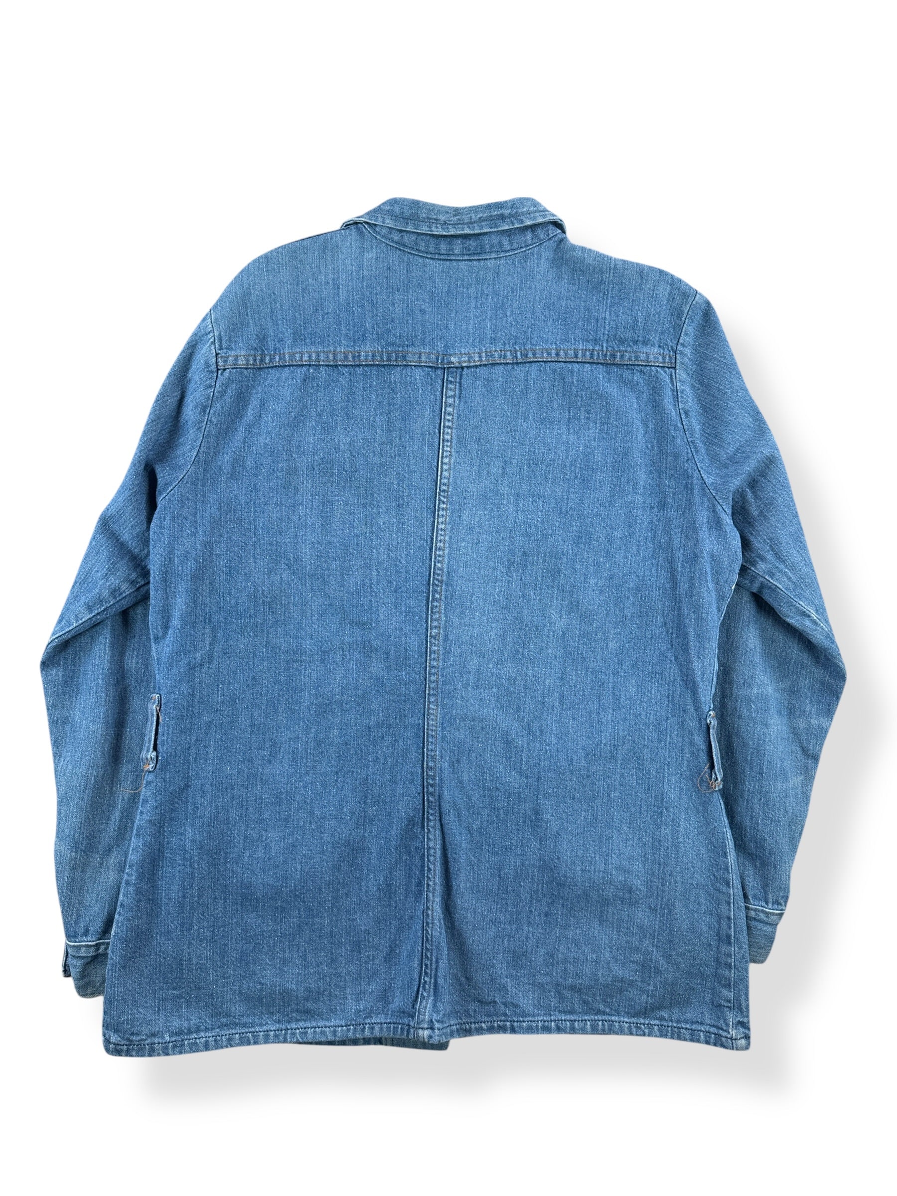 Back of Vintage Wrangler Denim Shacket SZ L AS IS (Fits M)