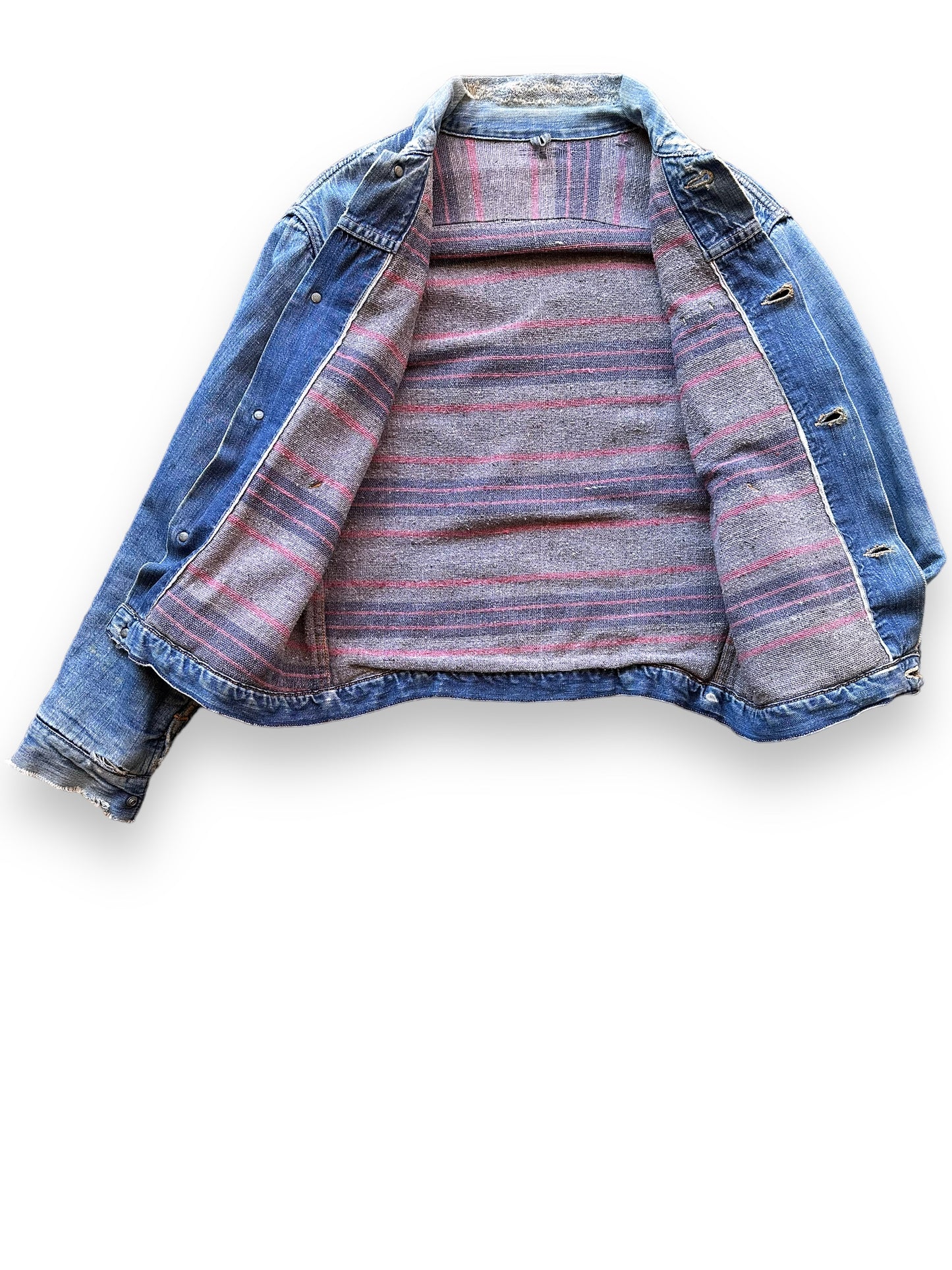 Blanket Lining on Vintage Blanket Lined Wrangler Denim Jacket MJL SZ 42 | Vintage Denim Jacket Seattle | Barn Owl Seattle
