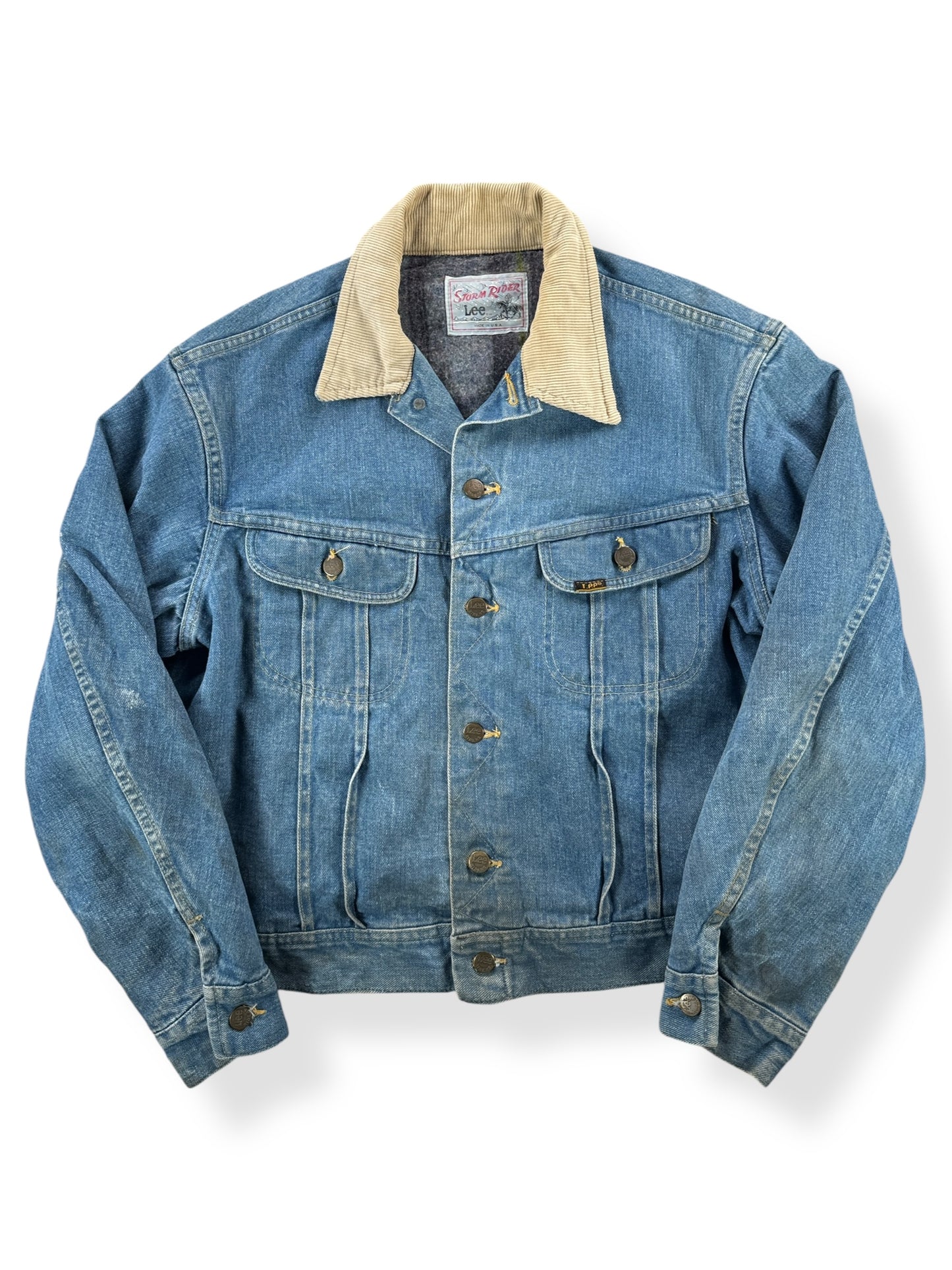 Front of Vintage 80s Era Lee Storm Rider Jacket SZ L
