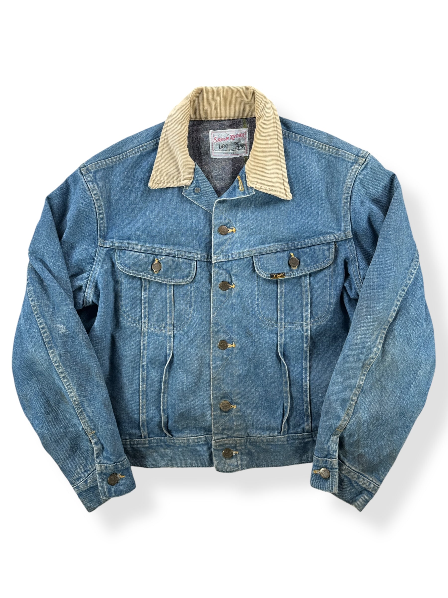 Front of Vintage 80s Era Lee Storm Rider Jacket SZ L