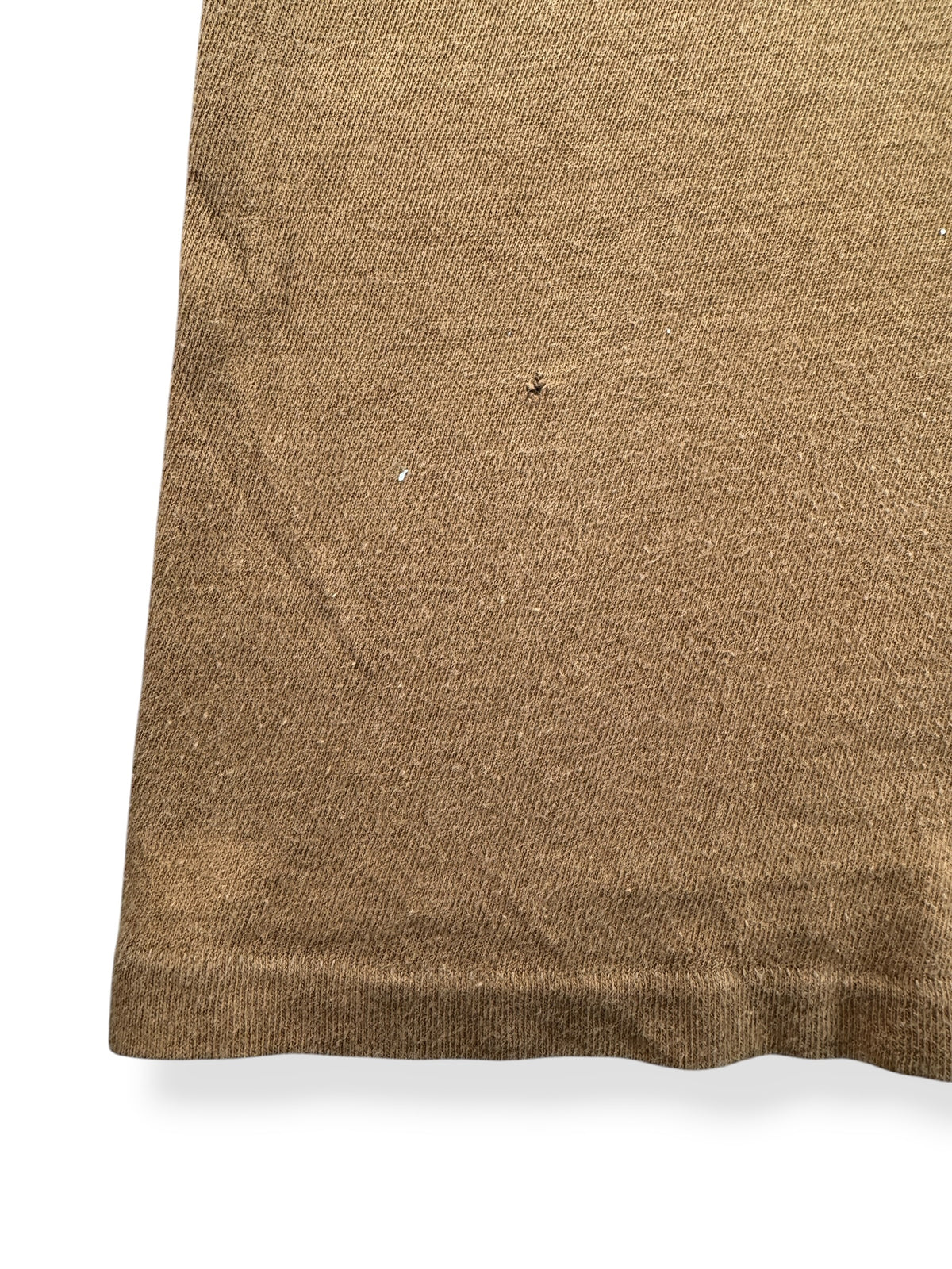 Small paint stain on Vintage 60s/70s Brown Blank Tee SZ M