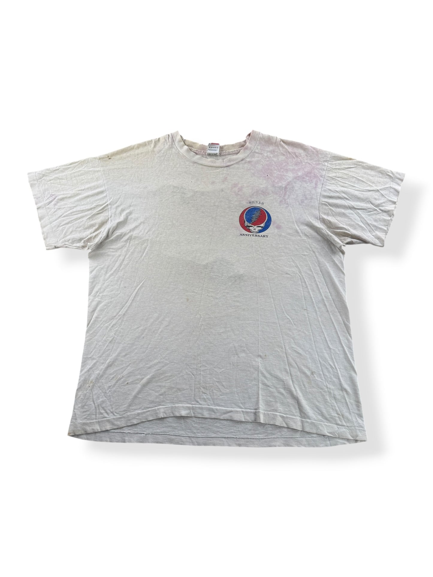 Front of Vintage '90 Spring Tour Grateful Dead Bart Simpson Thrasher Tee SZ XL