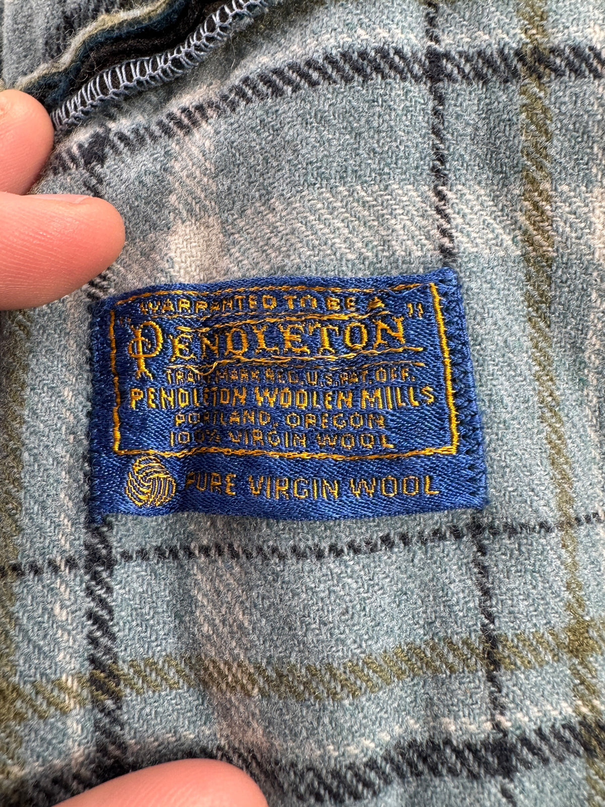 Pendleton tag on inside of Vintage Pendleton Wool Cardigan SZ L