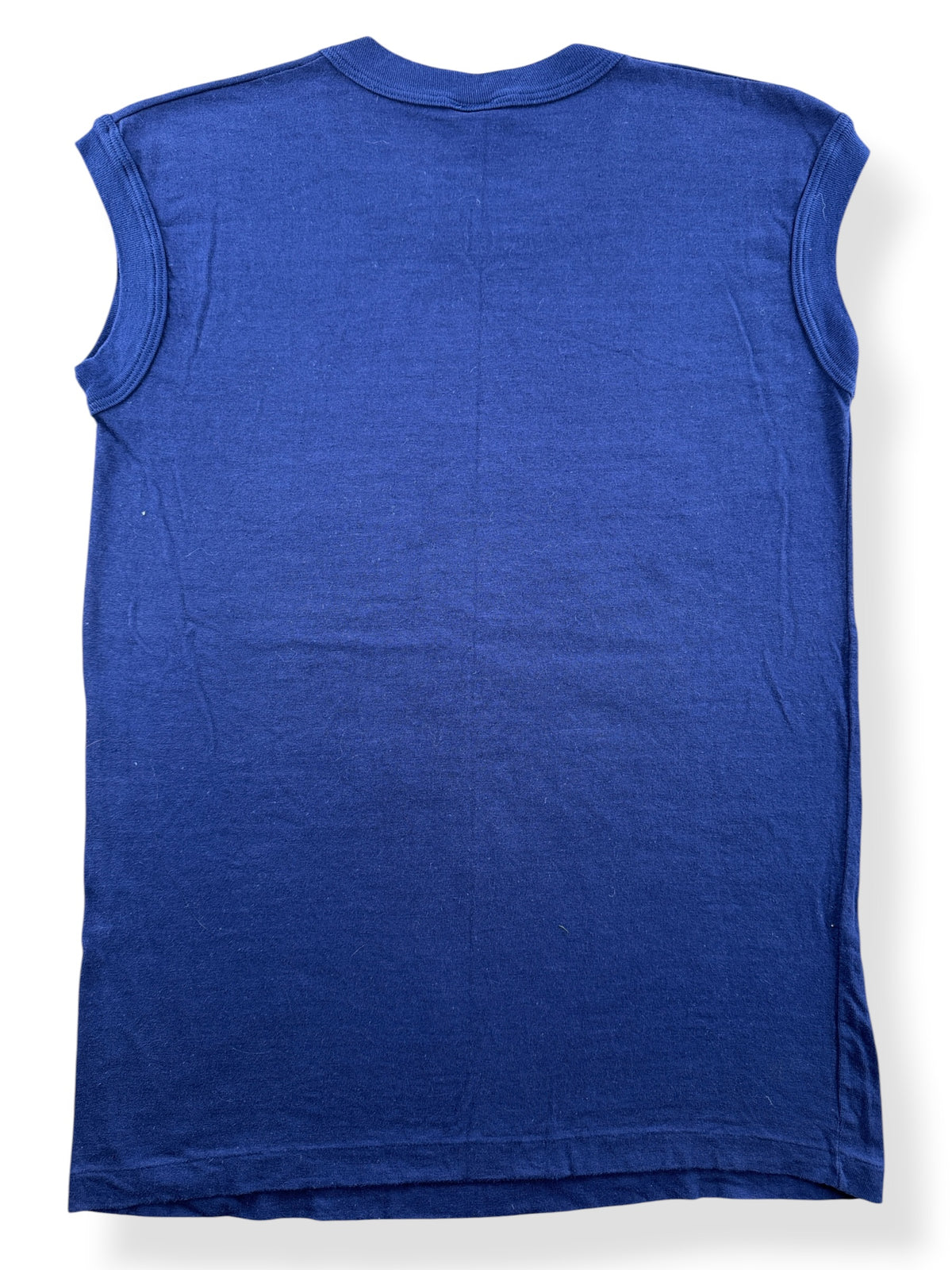 Back of Vintage 80s Great White Shark Sleeveless Tee SZ S
