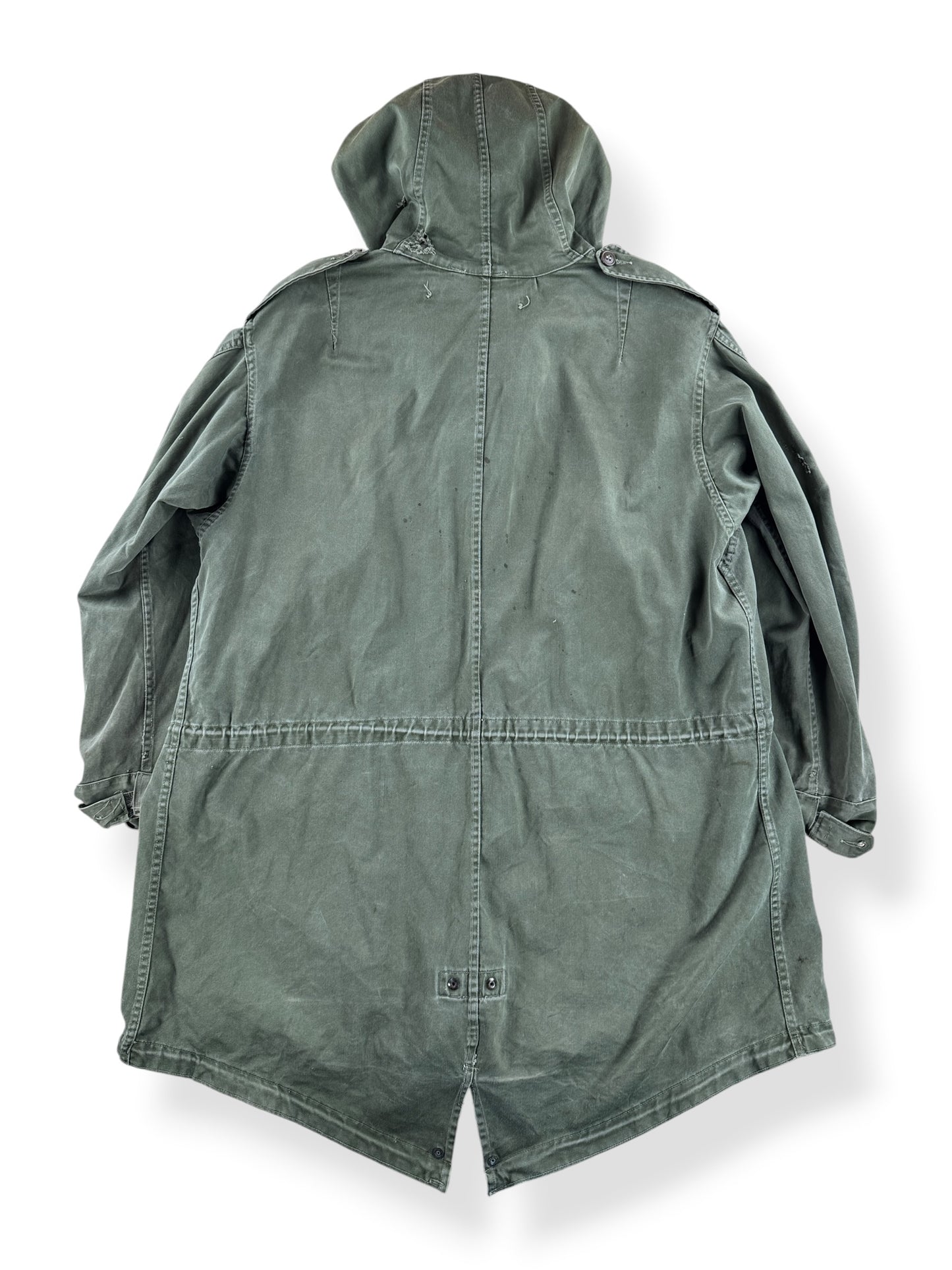 Back of Vintage Military Fishtail Parka SZ M (Fits XXL) - AS IS