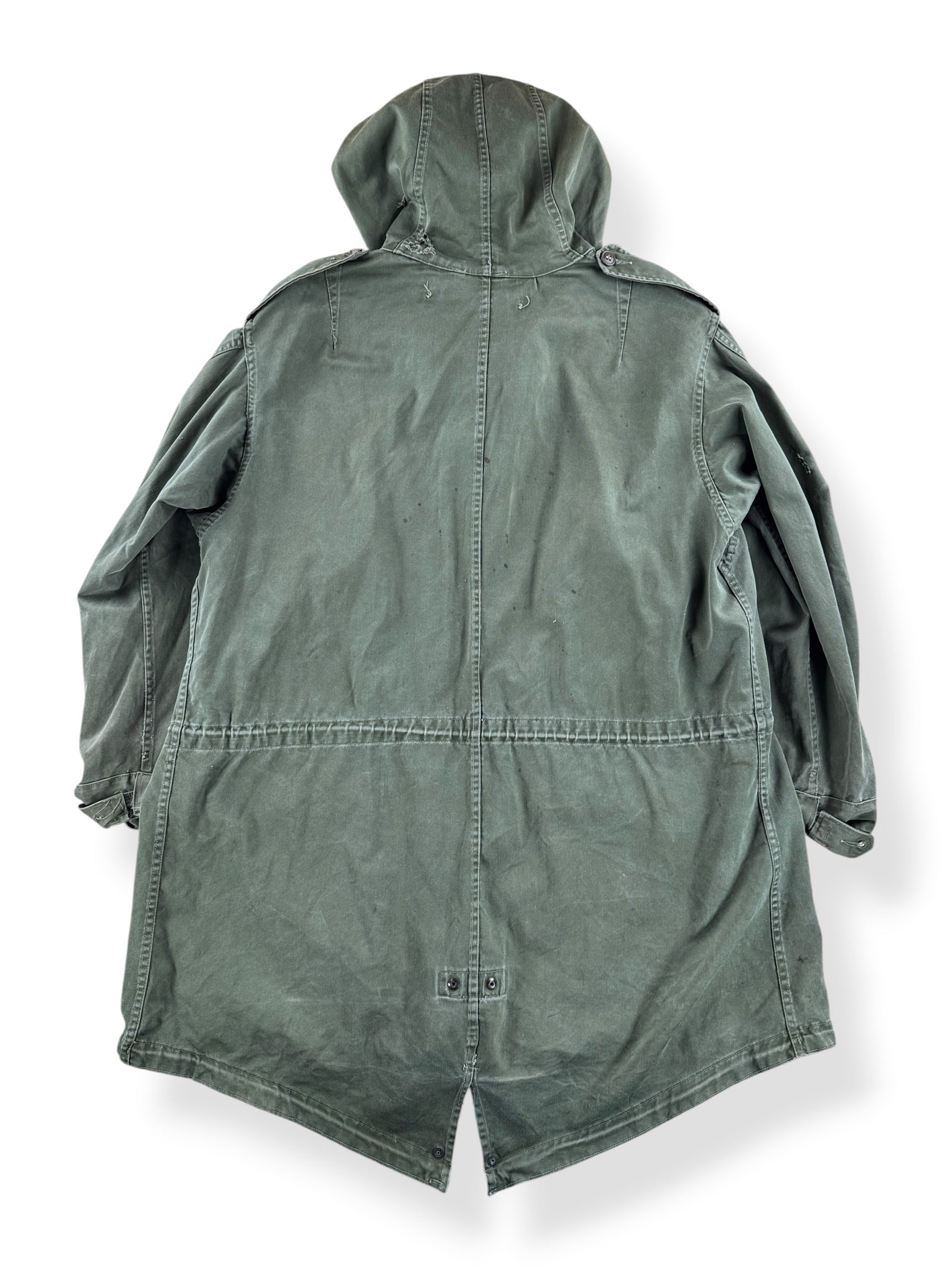 Back of Vintage Military Fishtail Parka SZ M (Fits XXL) - AS IS