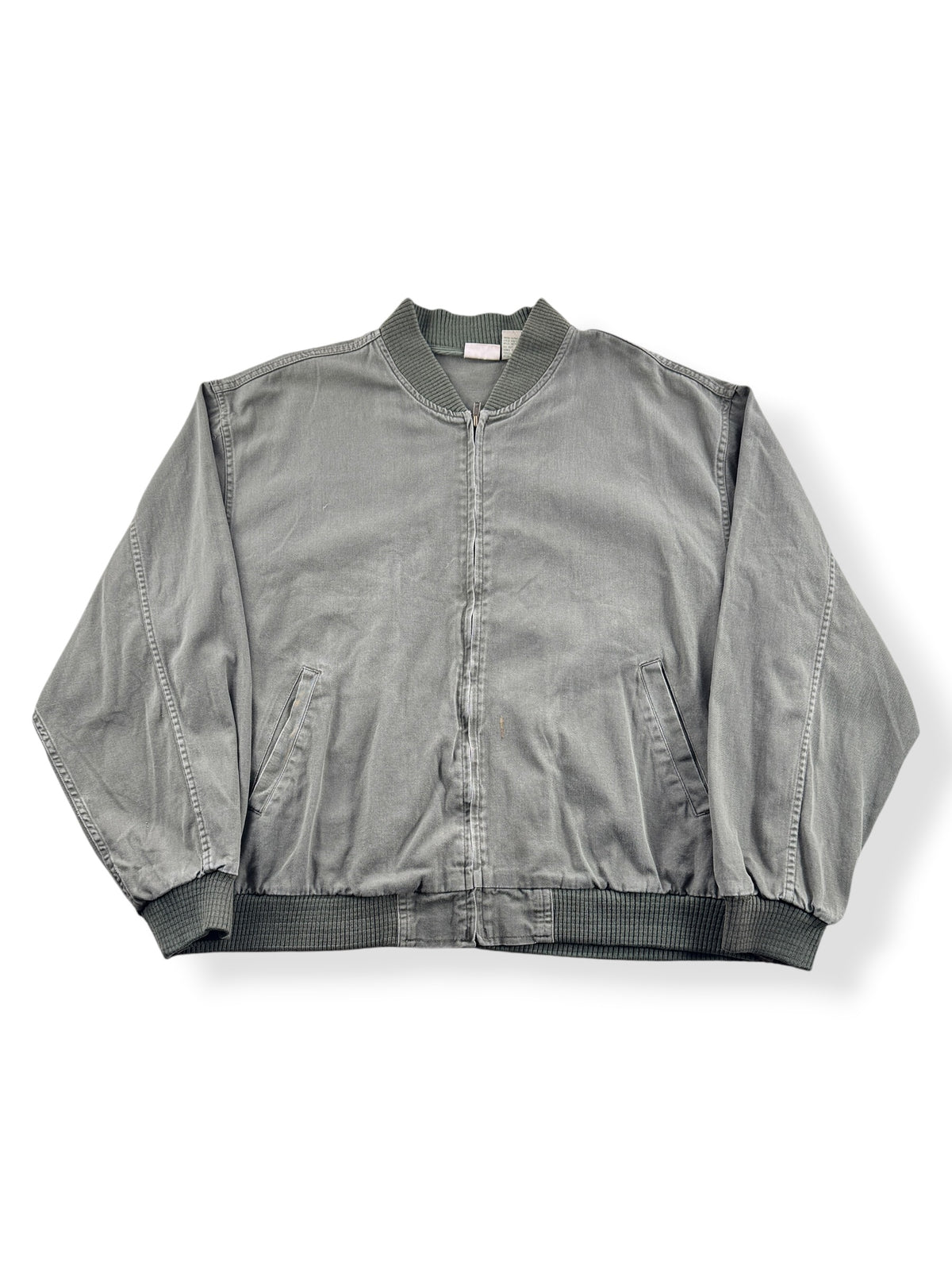 Front of Vintage Canvas LL Bean Bomber Jacket SZ XL