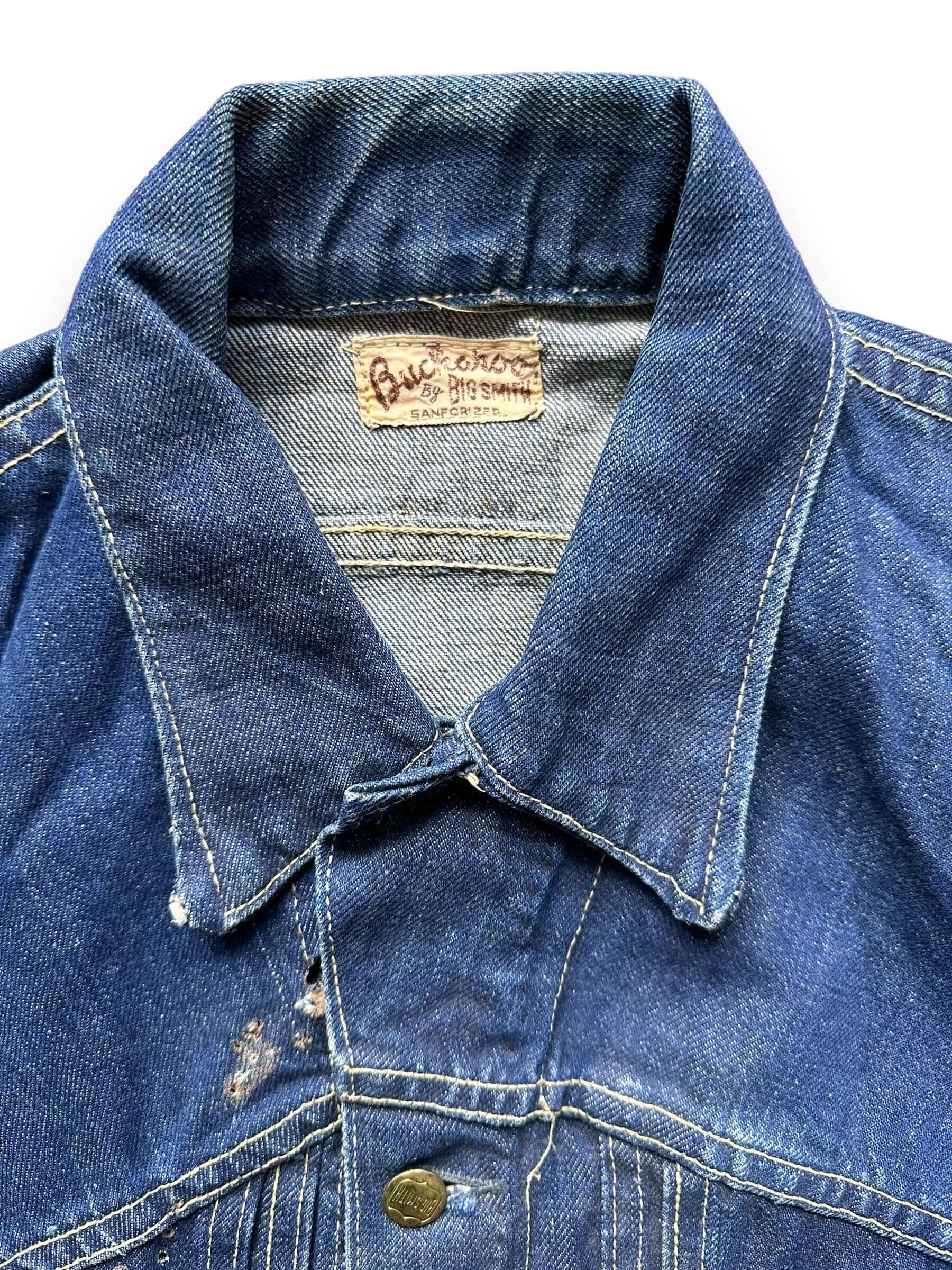 collar on Vintage Buckaroo By Big Smith Denim Jacket SZ S | Seattle Vintage Denim