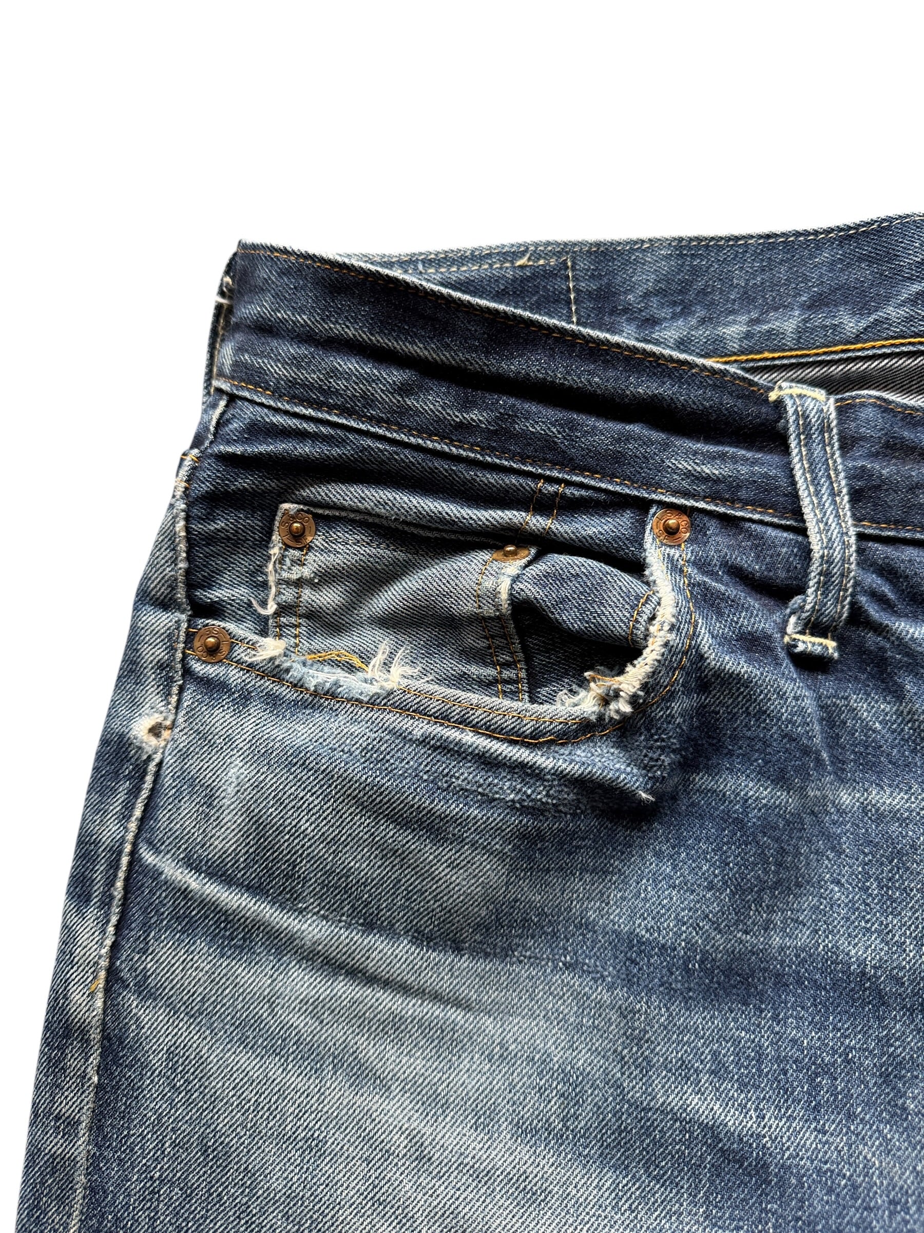 Ware on pocket of Levi's LVC 501ZXX Jeans W32
