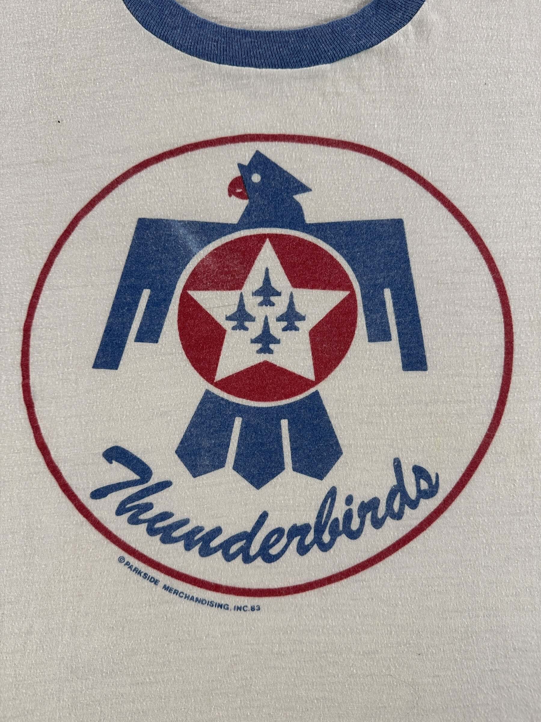 Graphic of Vintage Thunderbirds Air Force Tee SZ M (Fits S)