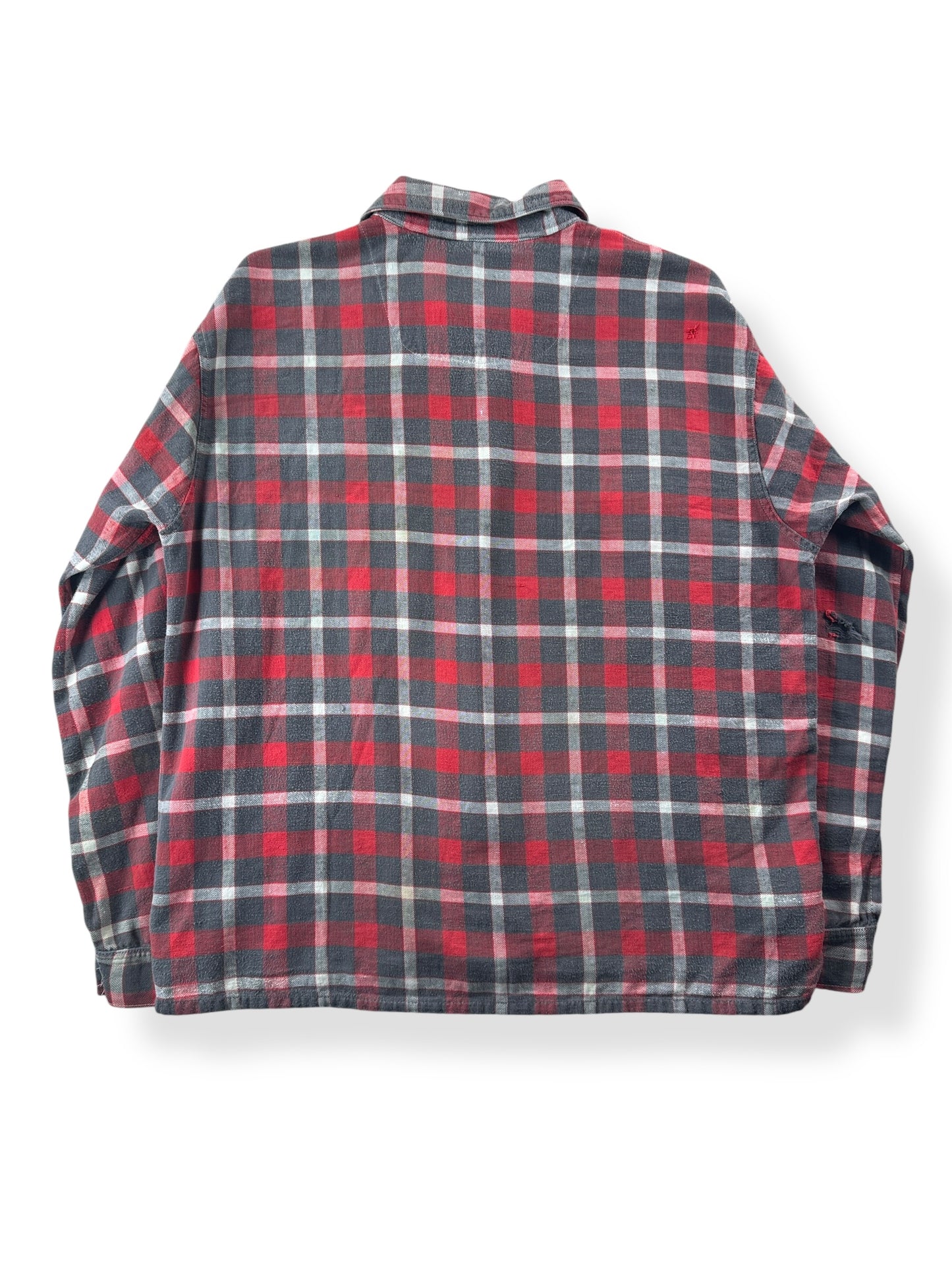 Back of Vintage 60s Era Sussex Cotton Flannel SZ L