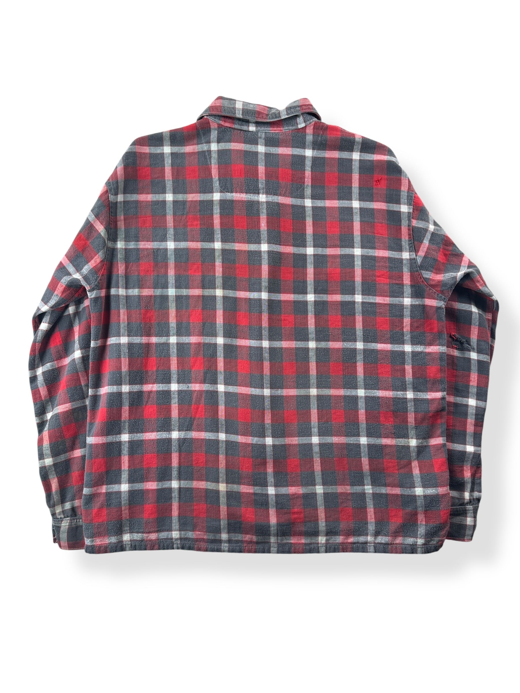 Back of Vintage 60s Era Sussex Cotton Flannel SZ L