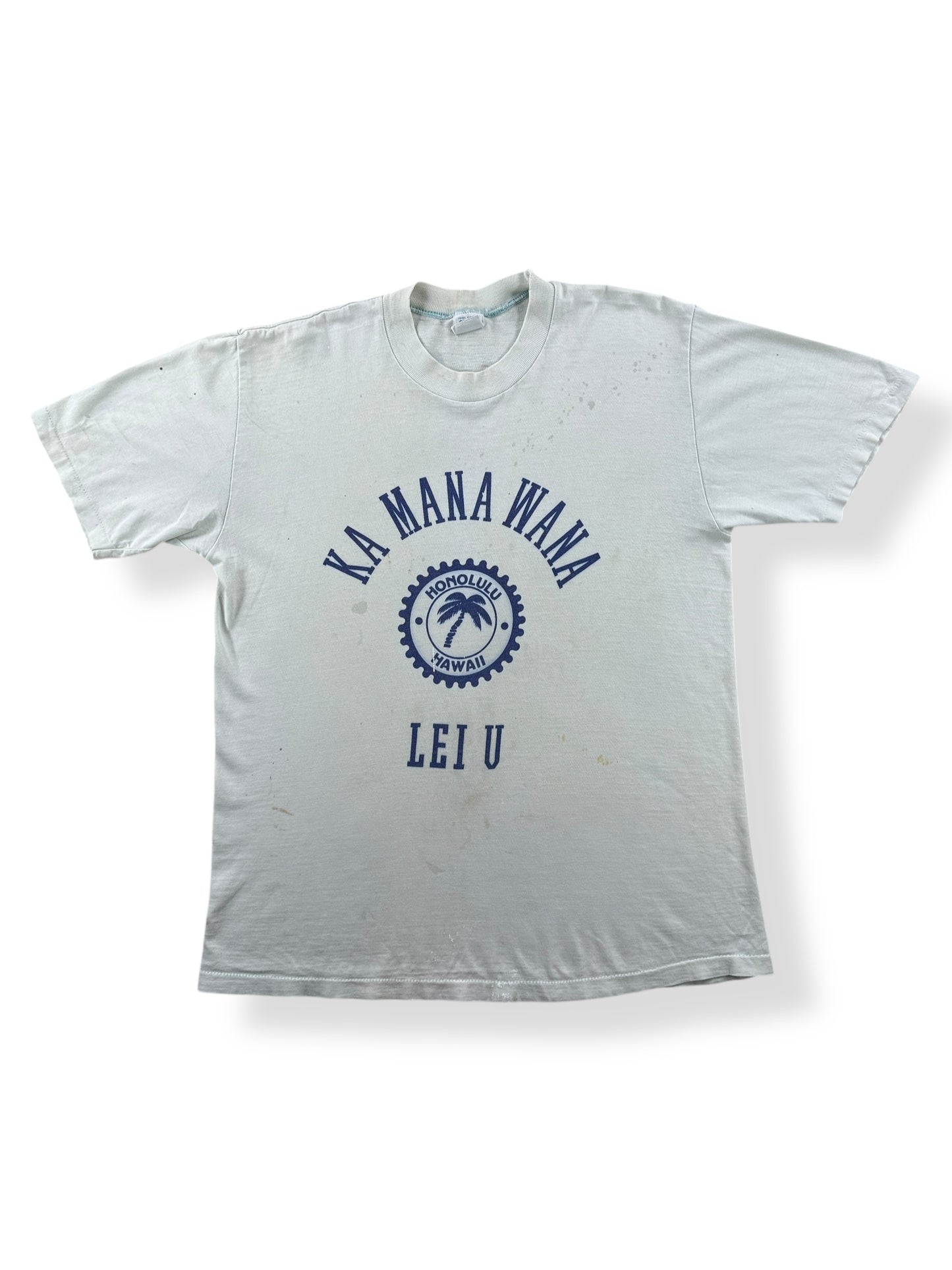 Front of Vintage Honolulu Hawaii Tee SZ L (Fits M)