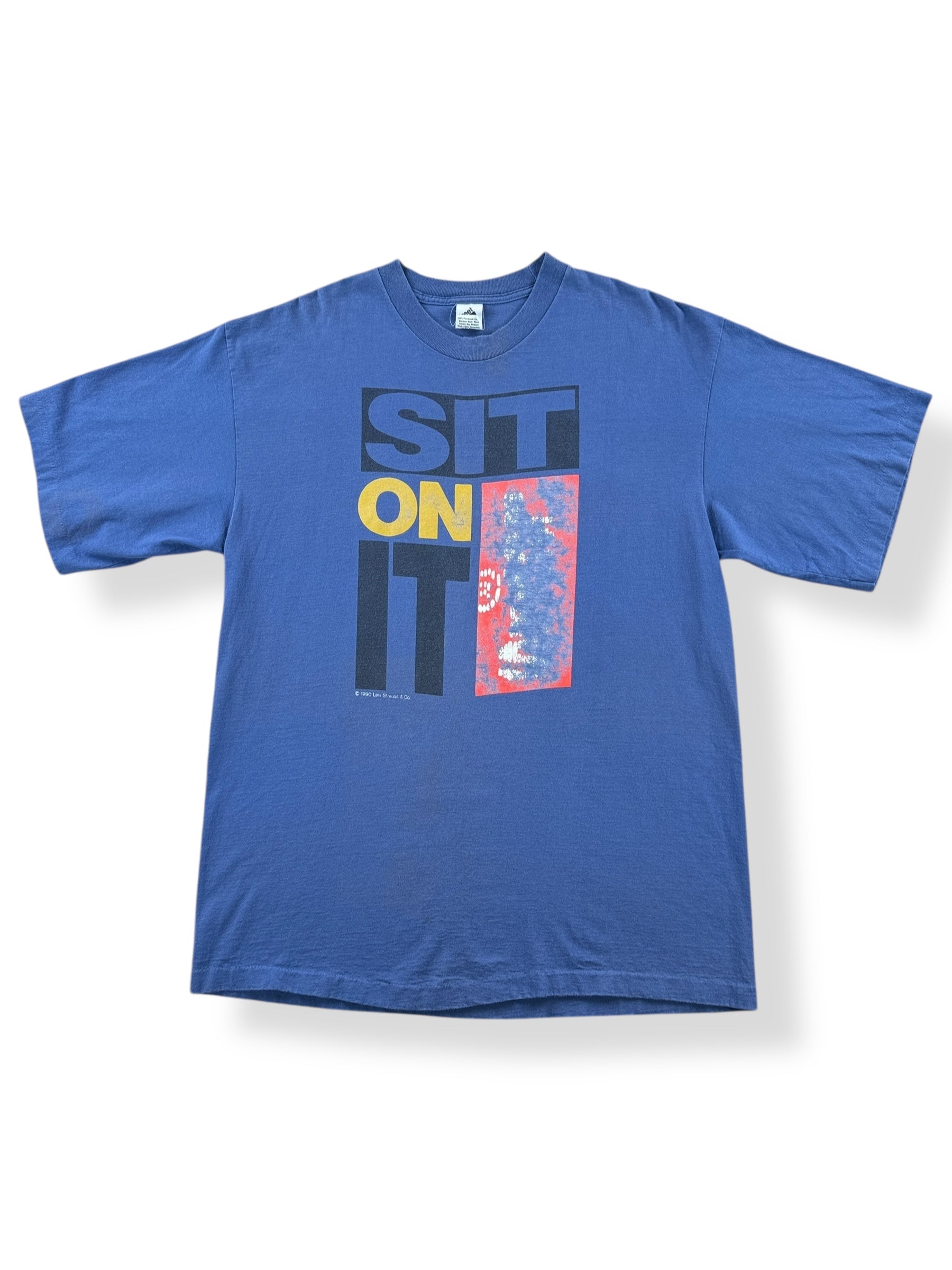 Front of Vintage Sit On It Levi's Tee SZ L