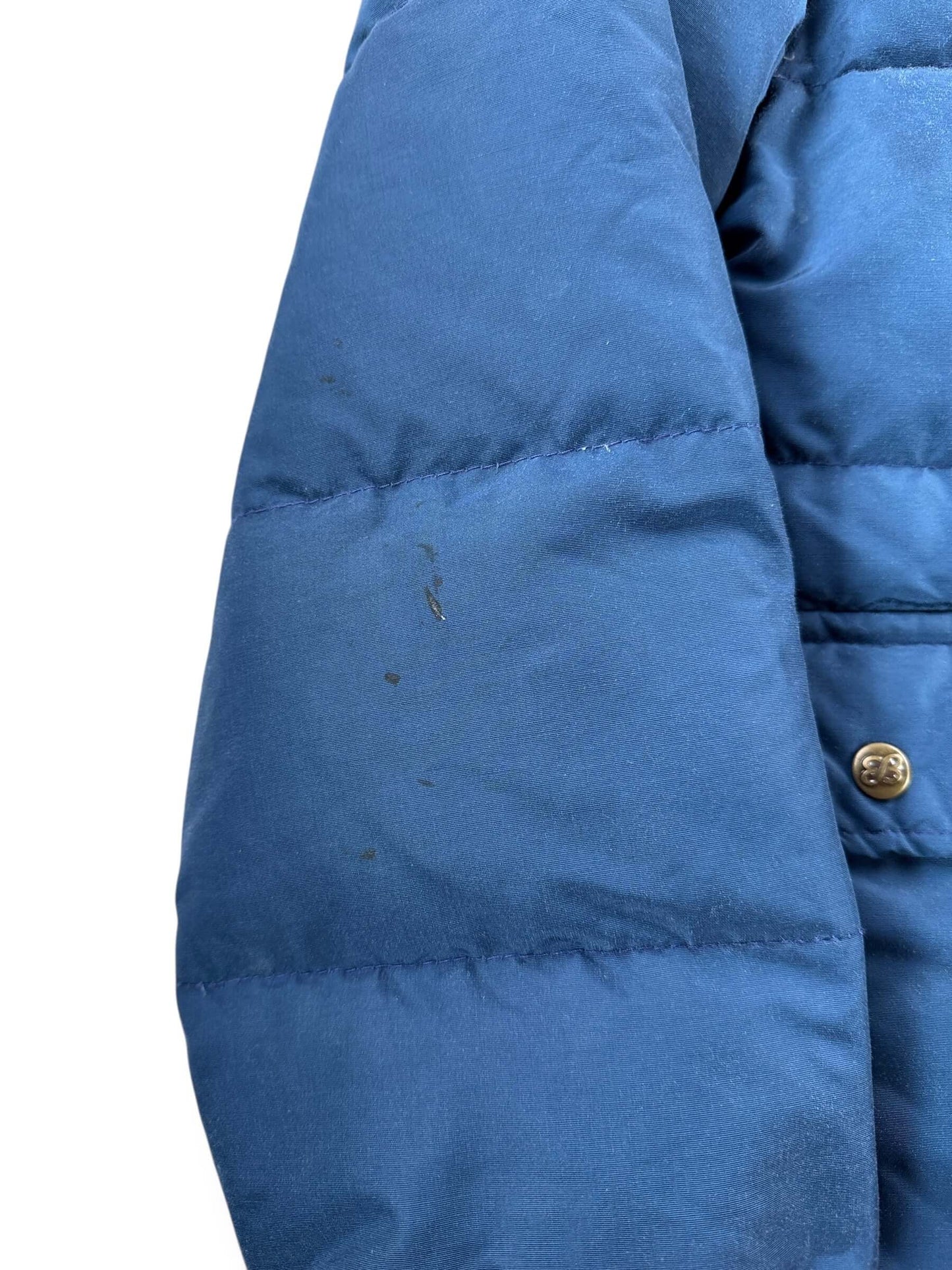 Stains on Vintage Navy Blue Eddie Bauer Down Jacket SZ S