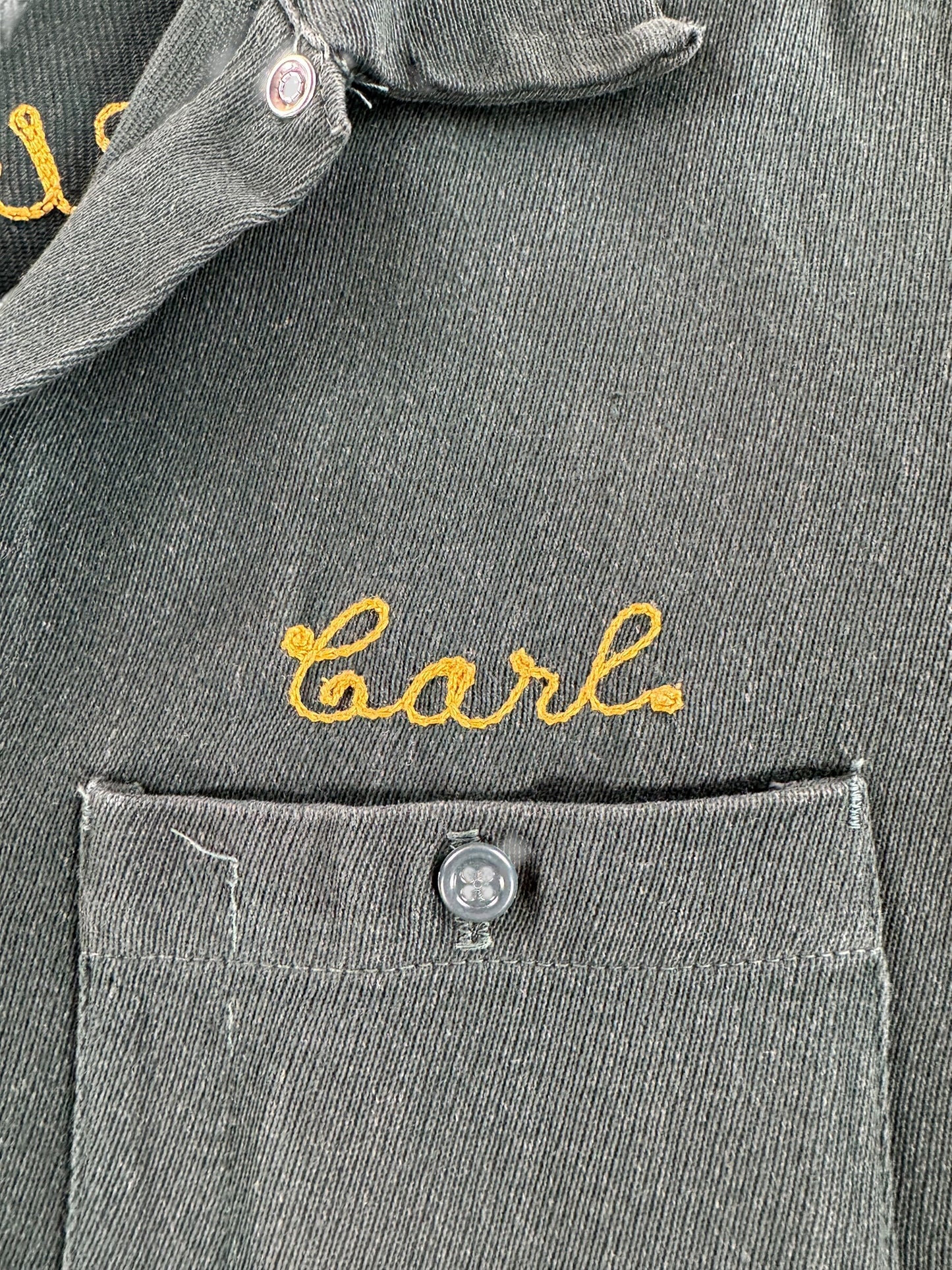 Embroidery on Vintage Scolnick Brothers English Ford Chainstitch Jacket SZ M