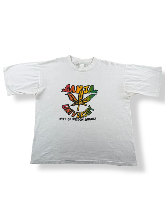 Front of Vintage Ganja University Tee SZ XL