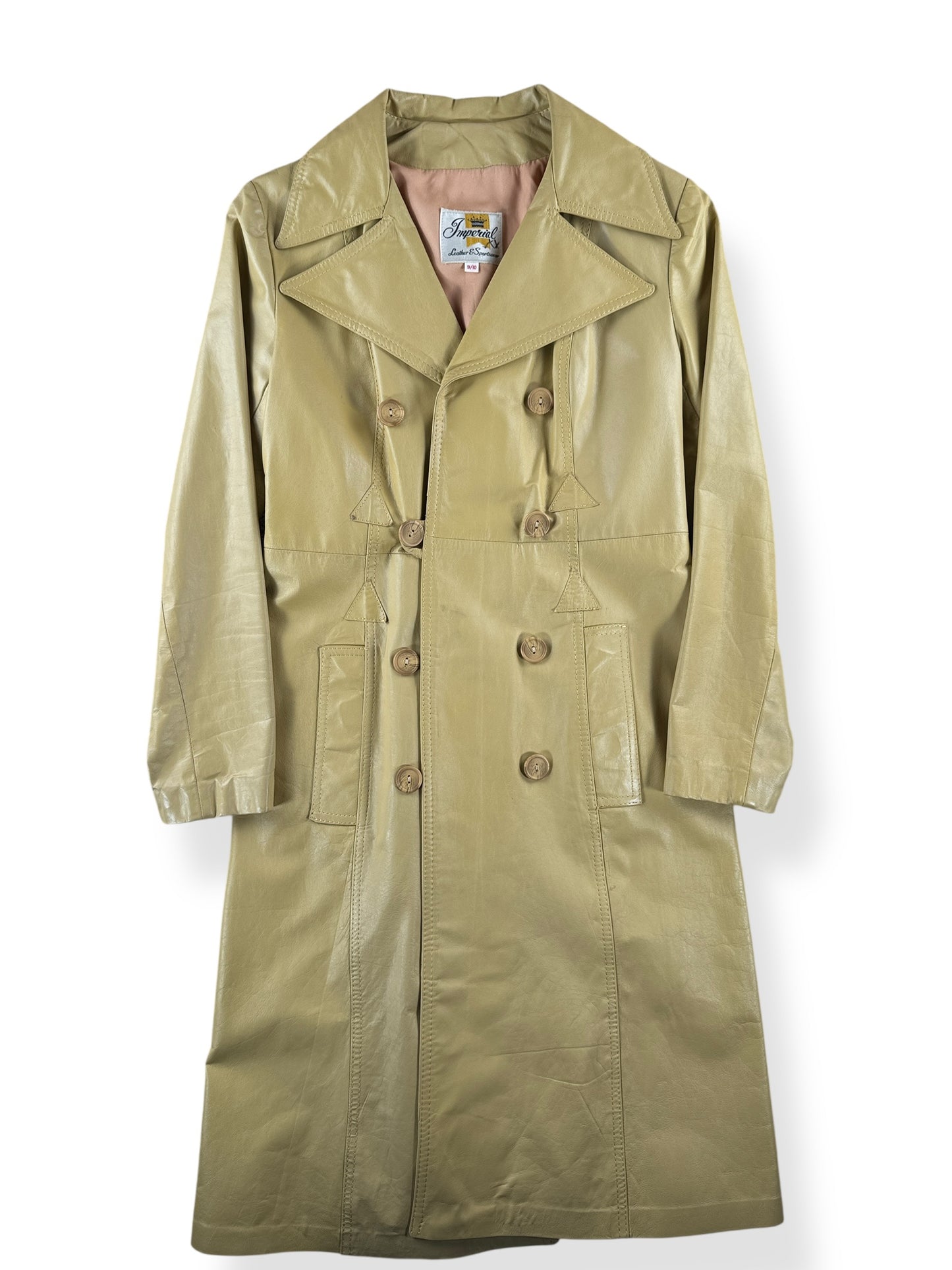 Vintage Imperial Leather Trench Coat SZ 9/10