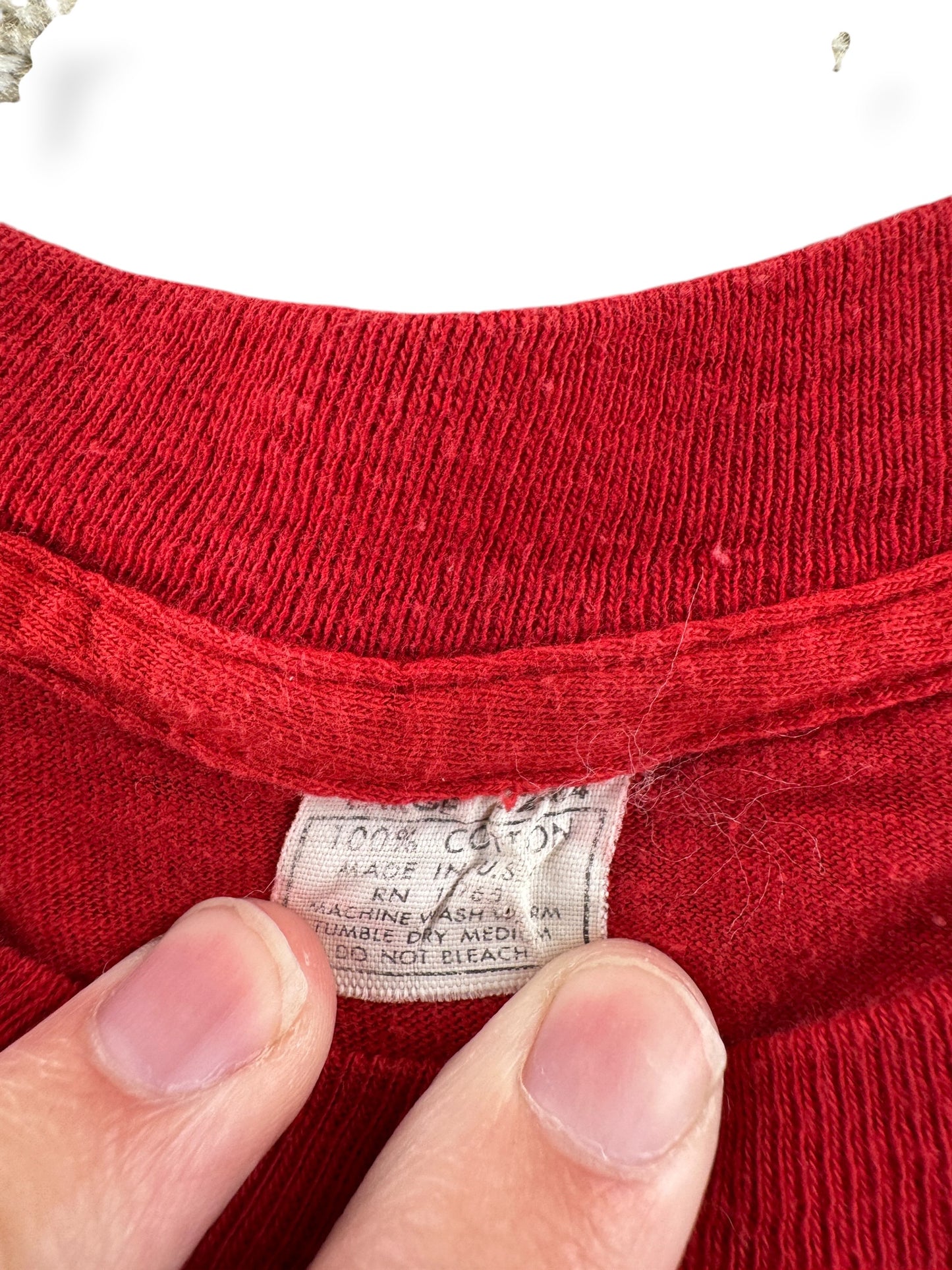 Tag on Vintage Harley Davidson Iron On Graphic Tee SZ L (Fits S)