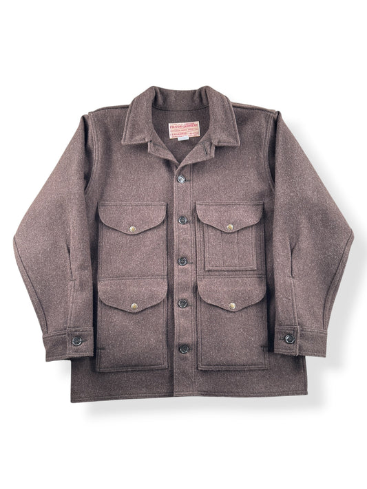 Front of Filson Mackinaw Brown Wool Cruiser SZ 38