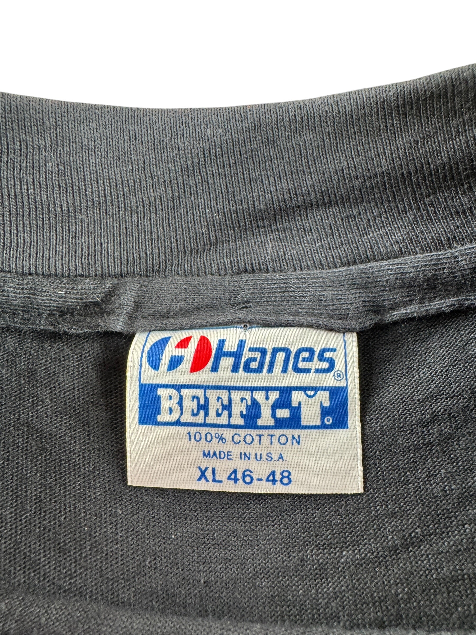 Tag on Vintage Harley Davidson Service School Milwaukee Hanes Beefy Tee SZ XL (Fits L)