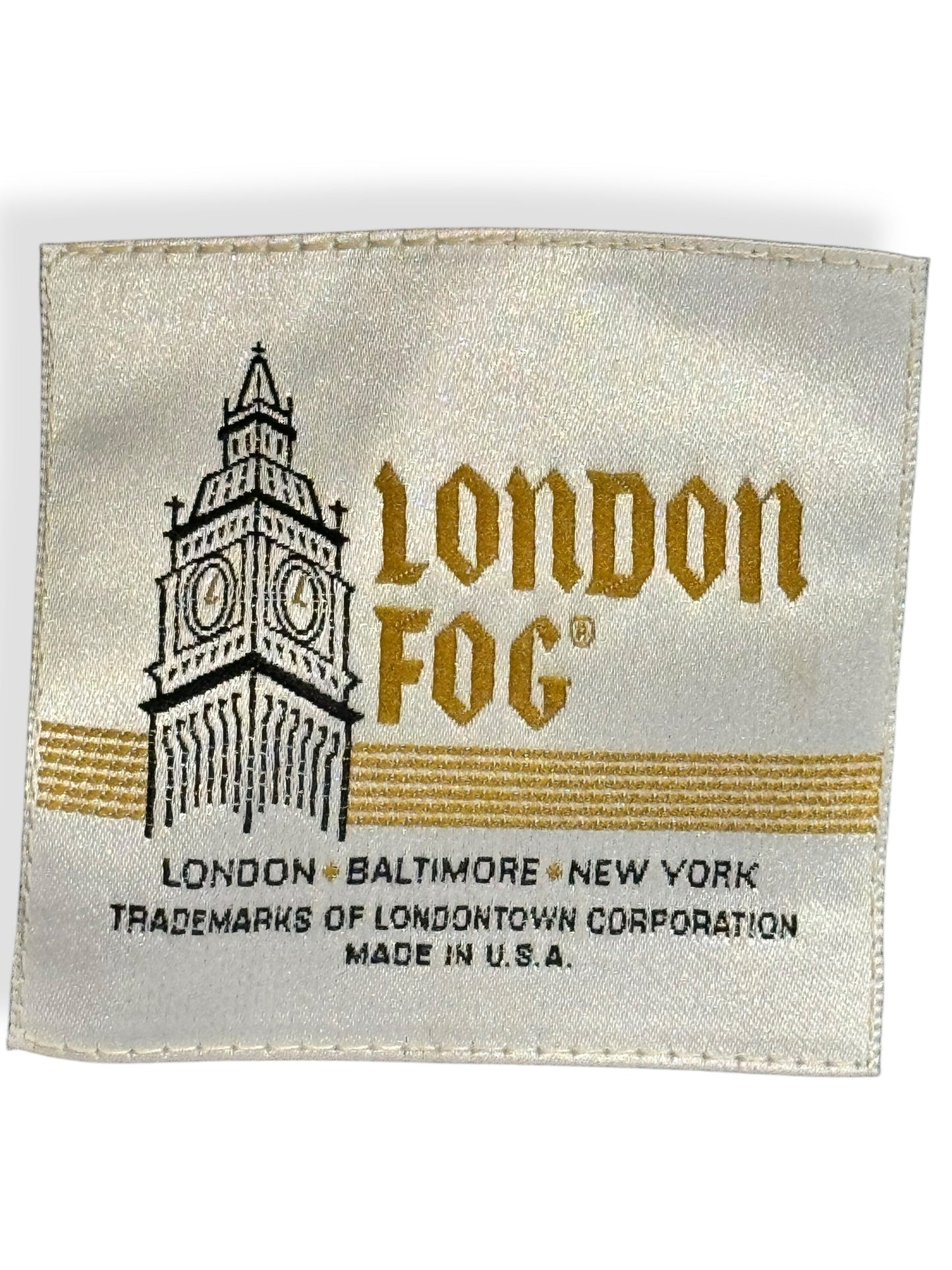 Tag of 1970s London Fog Trench L