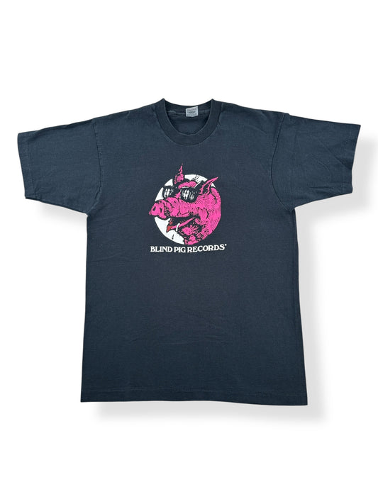 Front of Vintage Blind Pig Records Tee SZ M