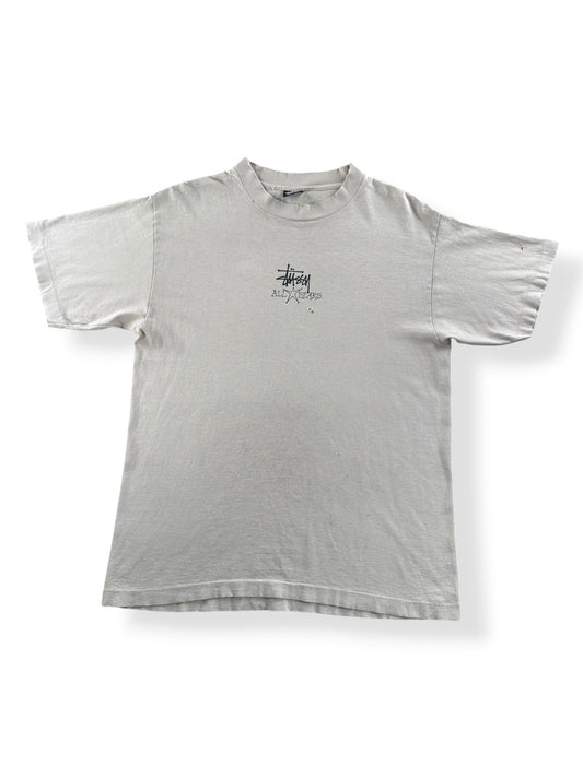 Front of Vintage Stussy All Stars Tee SZ L