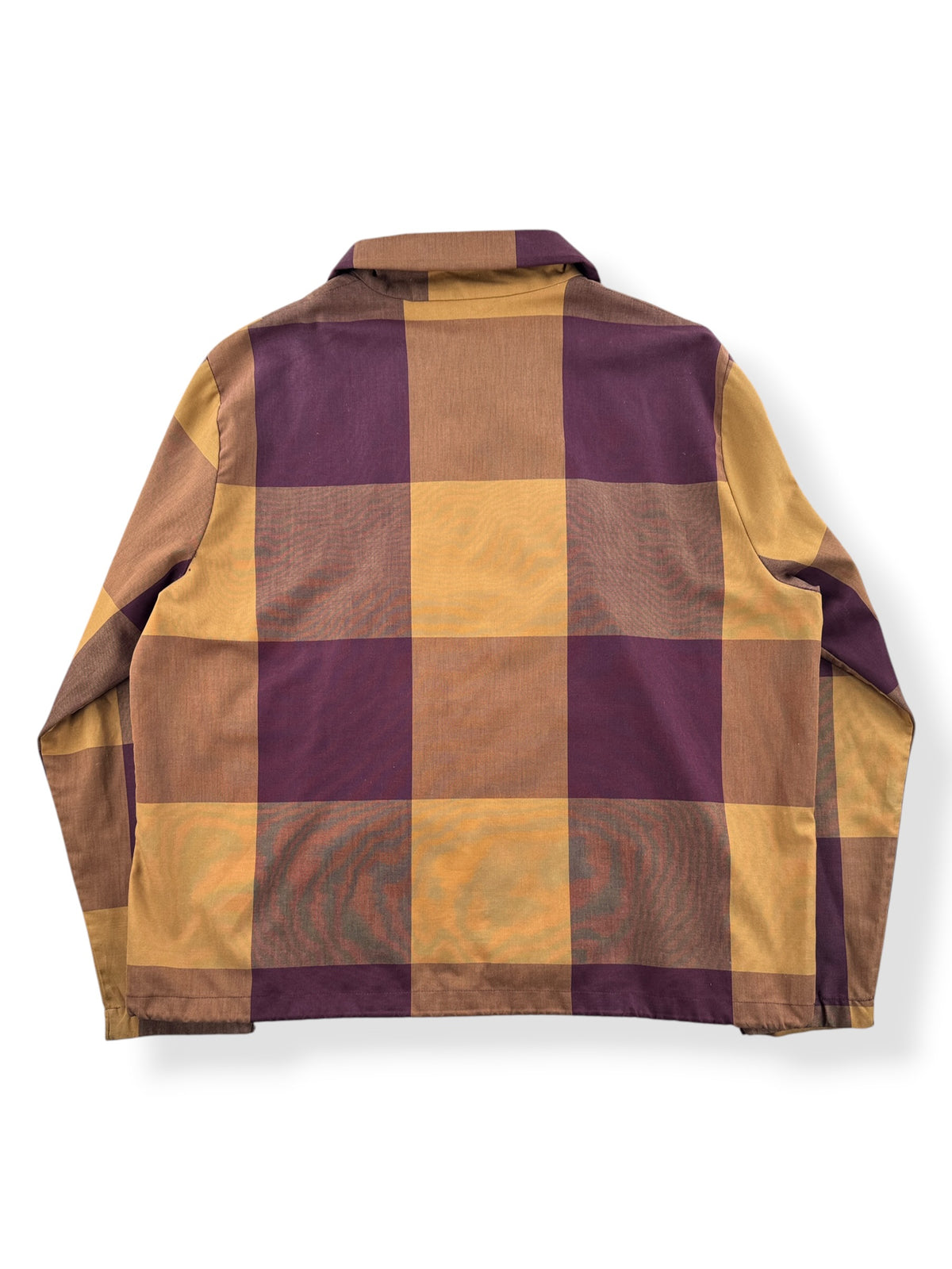 Back of Vintage 70s Martin Plaid Diver Jacket SZ XL