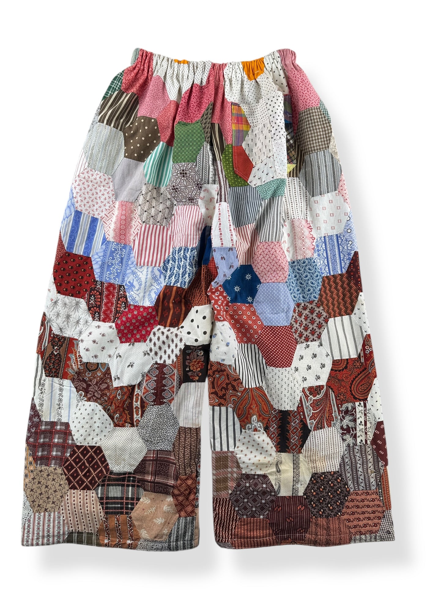 Back of Archive Craft X Barn Owl Vintage Quilt Pants SZ M