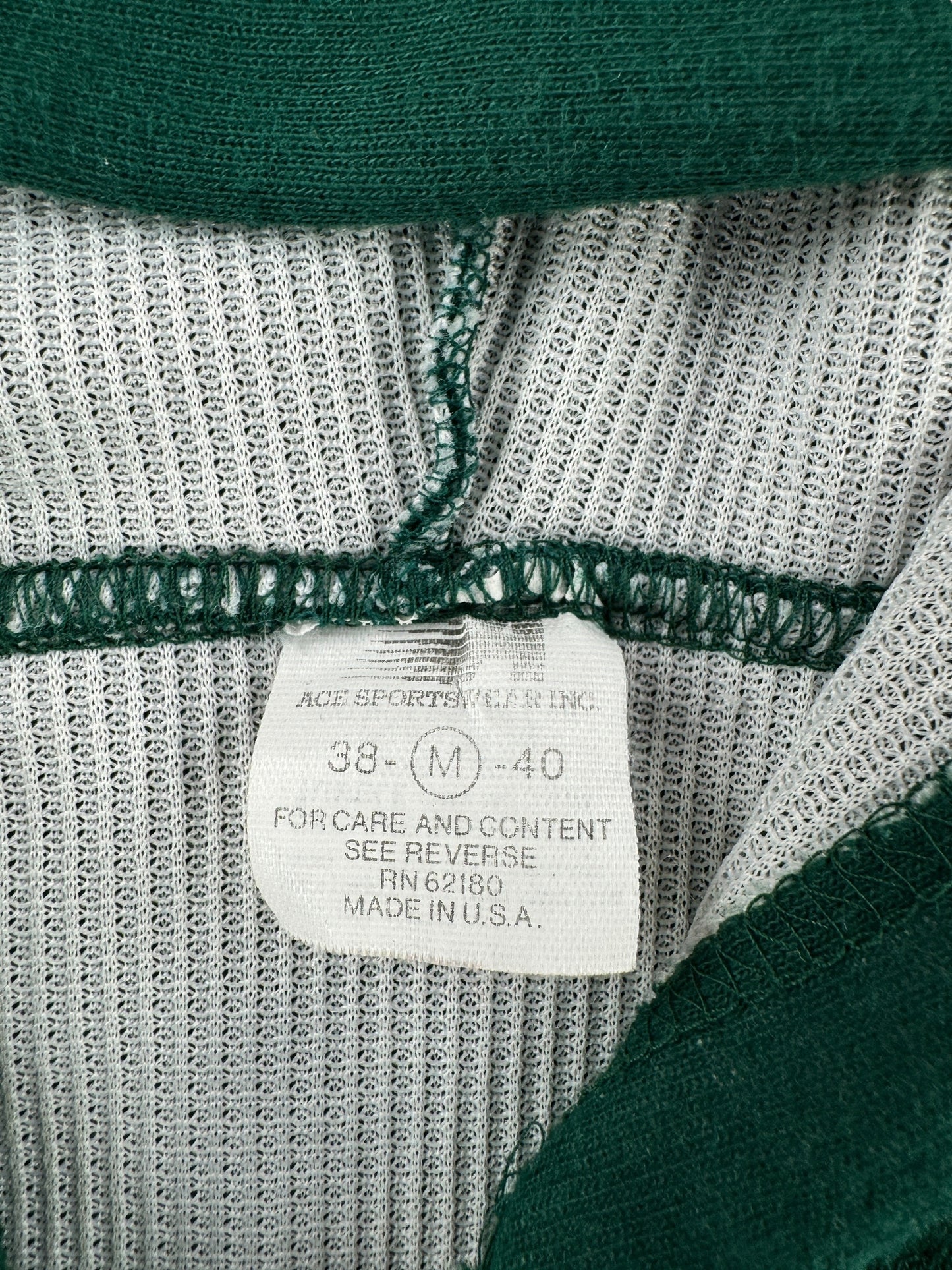 Tag on Vintage Green Thermal Lined Zip Up Hoodie SZ S