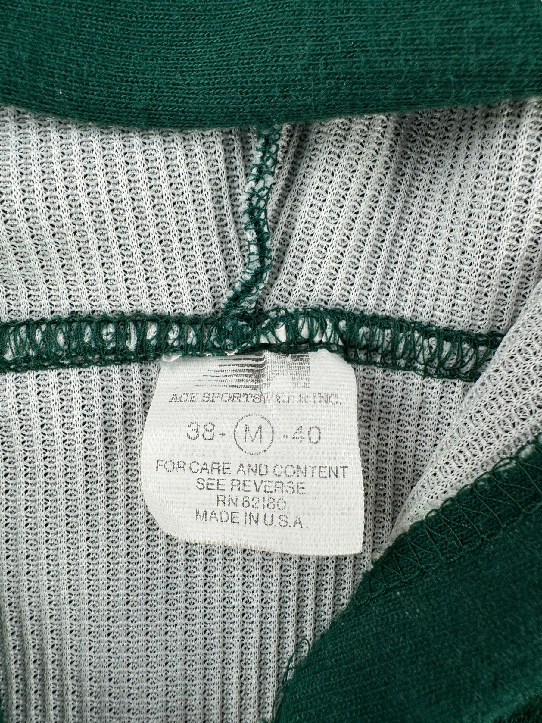 Tag on Vintage Green Thermal Lined Zip Up Hoodie SZ S