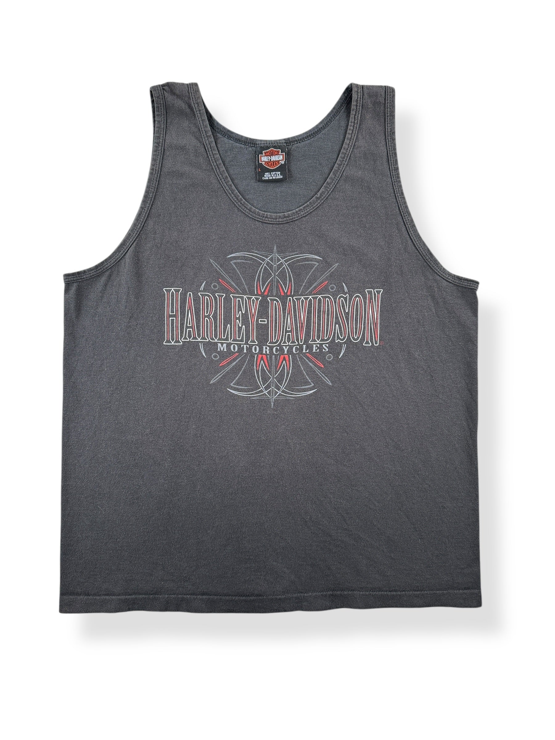 Front of Vintage Harley Davidson Phoenix OR Tank Top SZ L