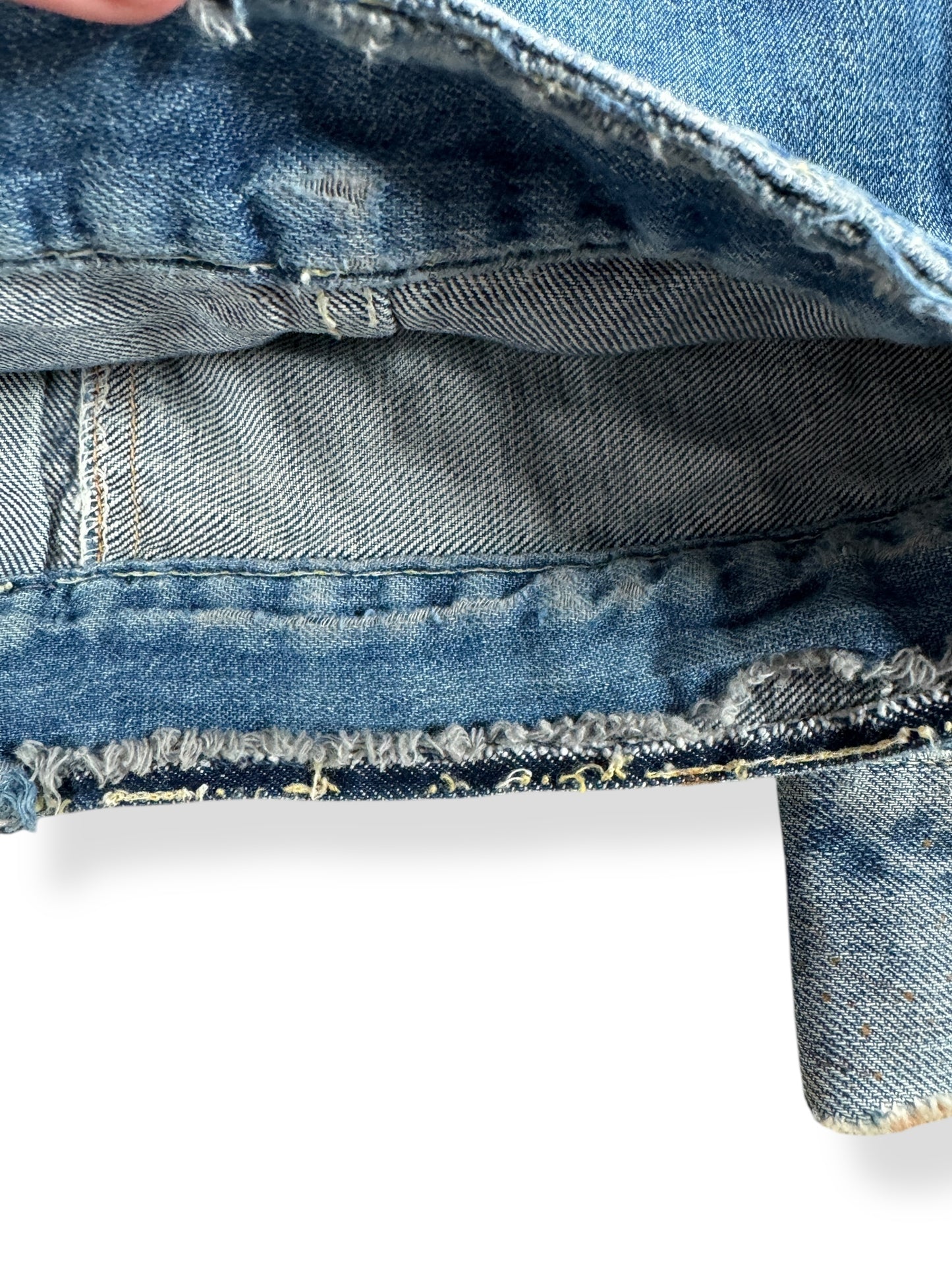 Wear on Vintage Penney's Foremost Selvedge Denim Jacket SZ M