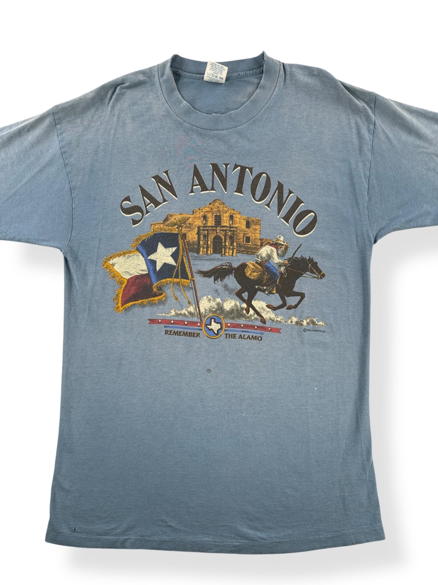 Front Close Up of Vintage San Antonio Shirt SZ M