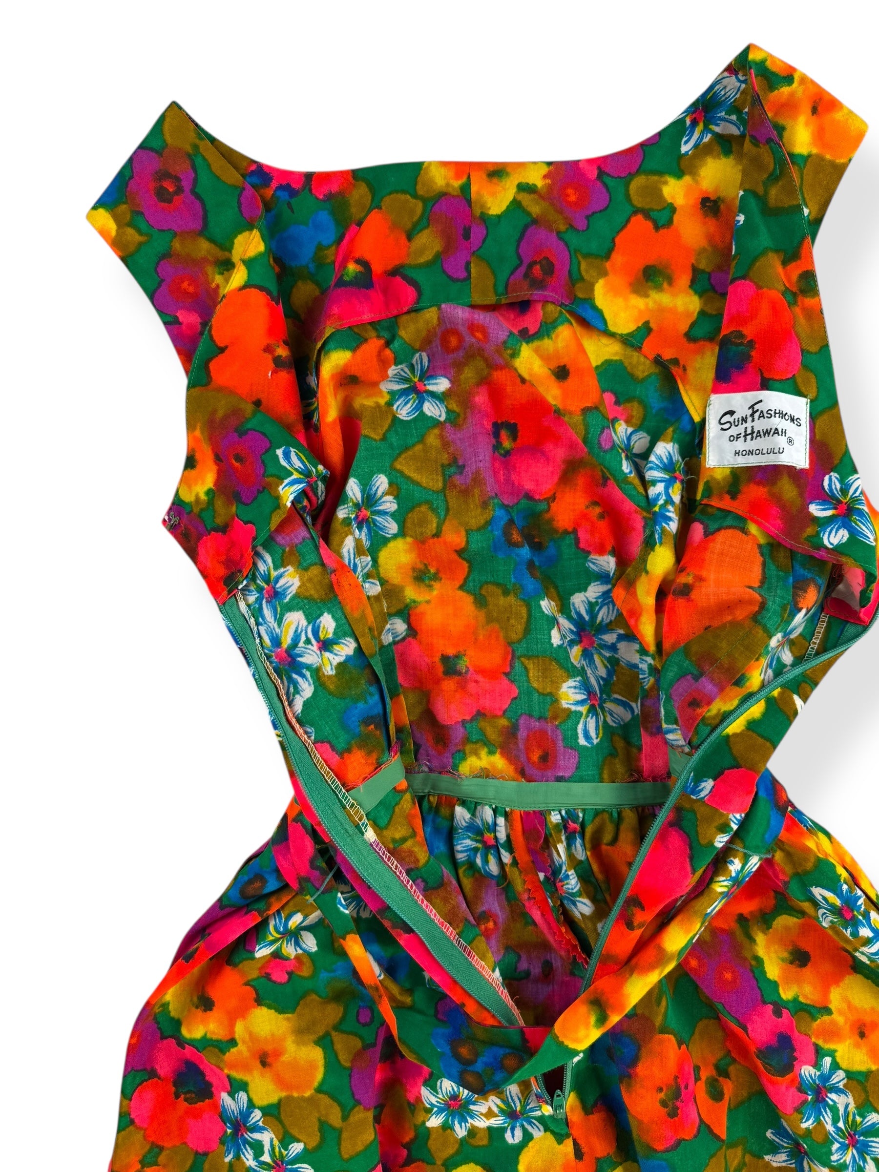 Zipper back 1960s Sun Fashions Palazzo Jumpsuit S