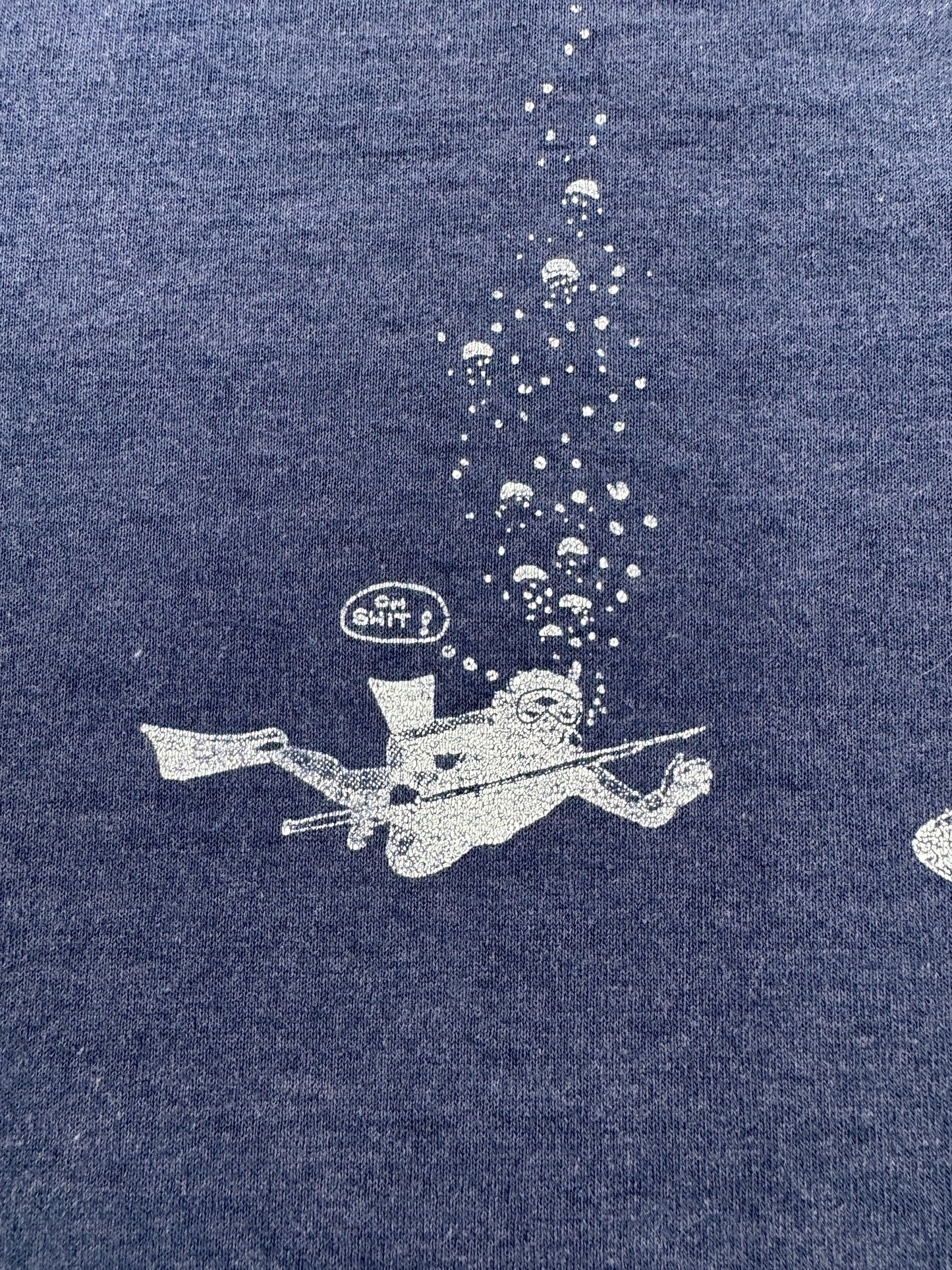 Graphic of Vintage Oh Shit Shark Tee S XL (Fits L)