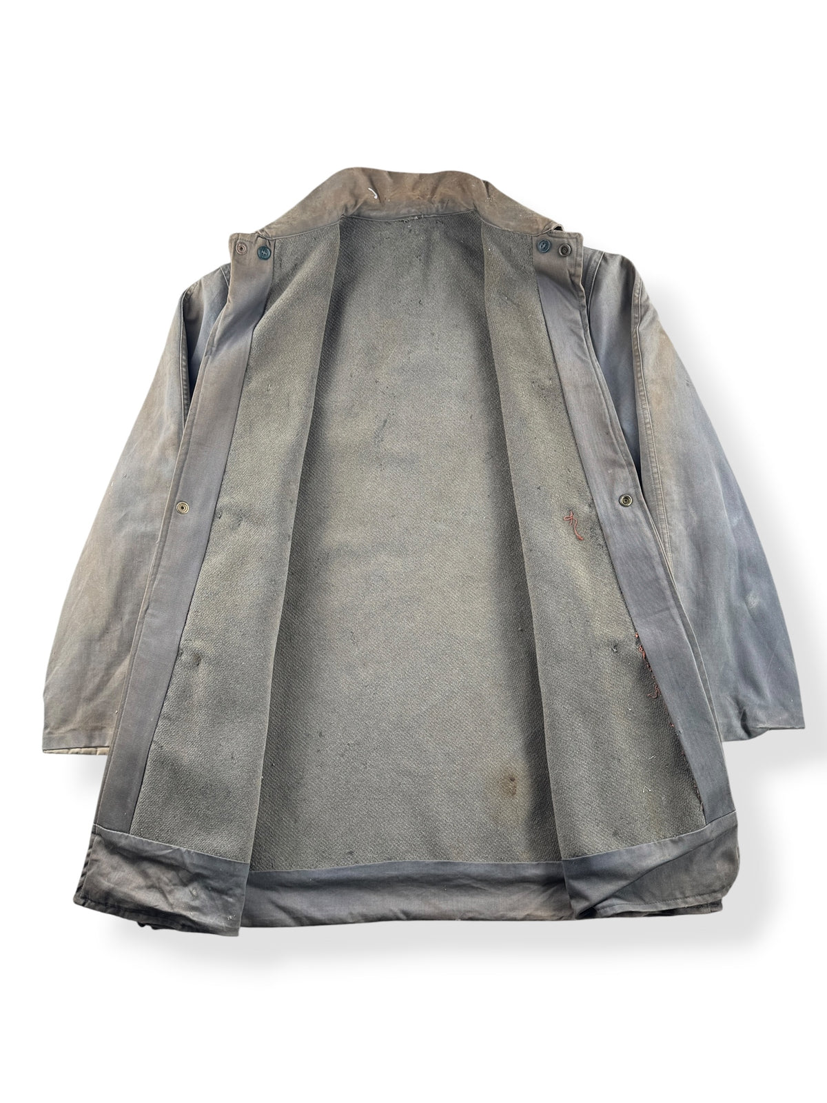 Inside of Vintage 1940s Fireman's Coat SZ L