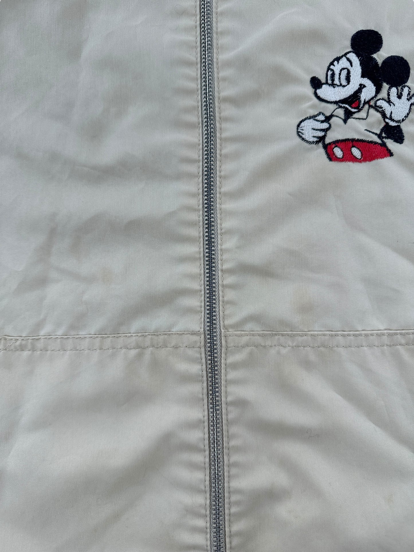 Zipper on Vintage Disney Hooded Windbreaker SZ XL