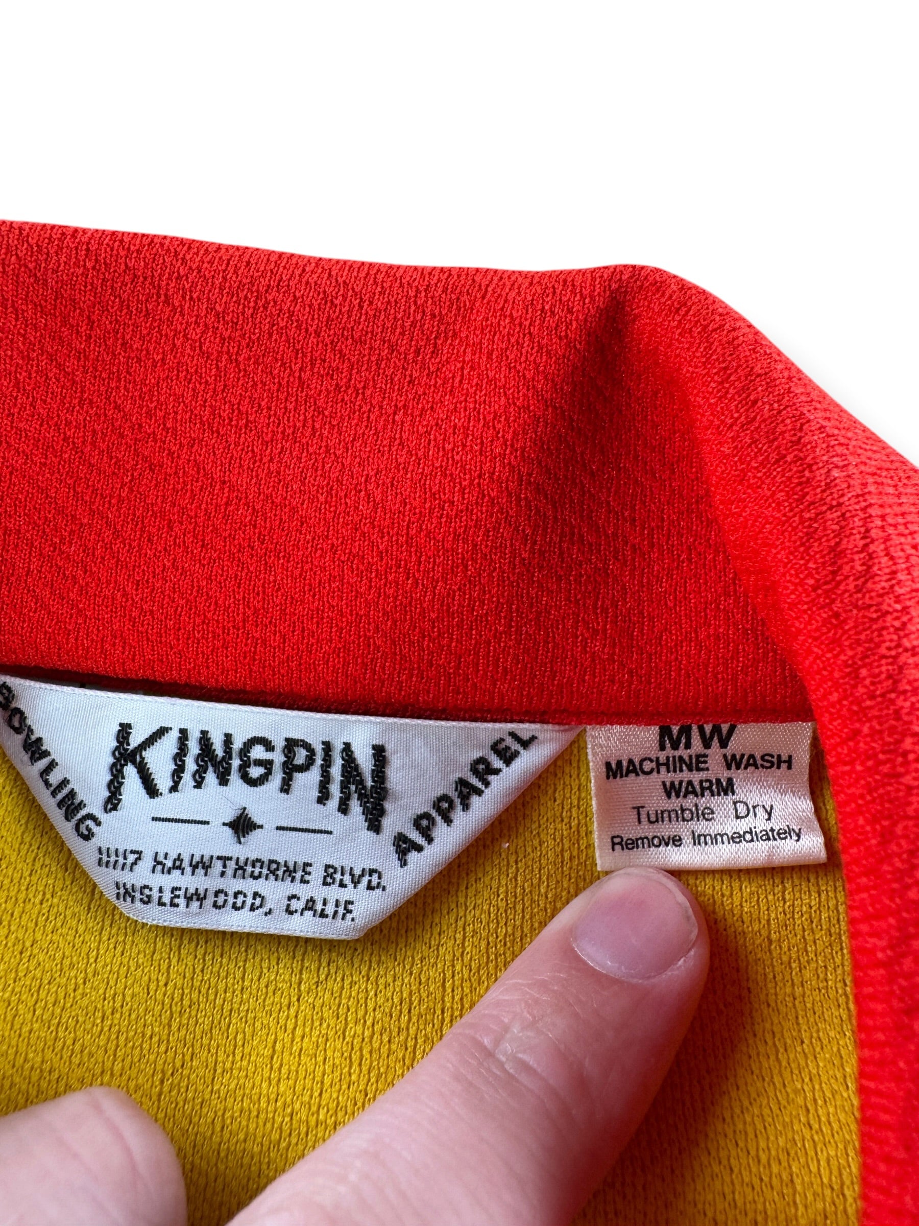 Label on Vintage Chain Stitch Hawaii Bowling Shirt SZ M