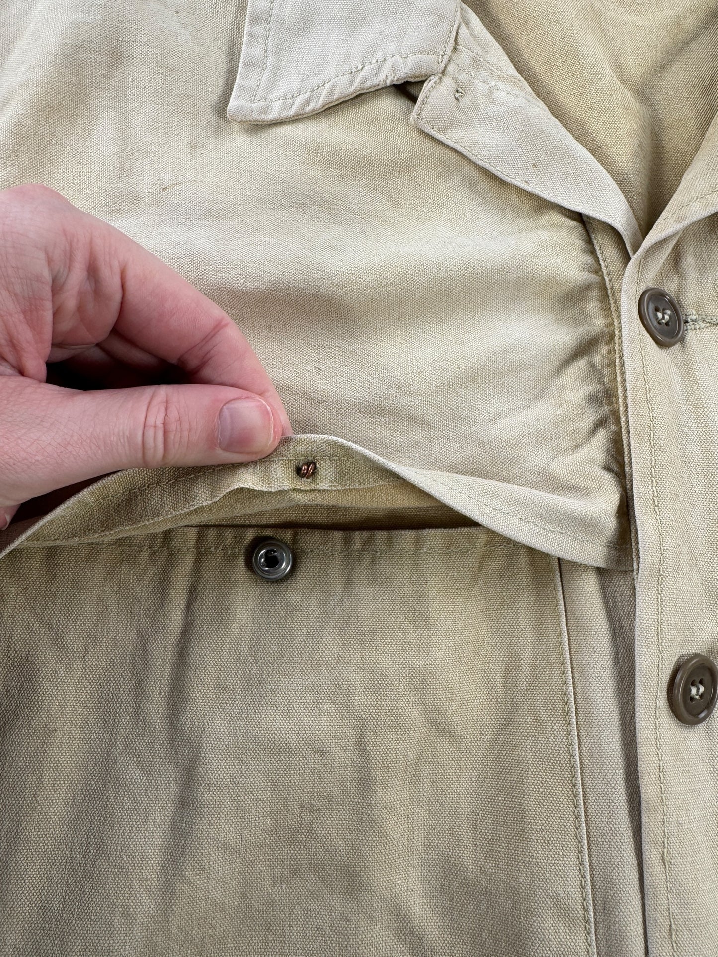 Busted Snap on Vintage Filson 50s/60s Era Dry Tin Cruiser SZ XL