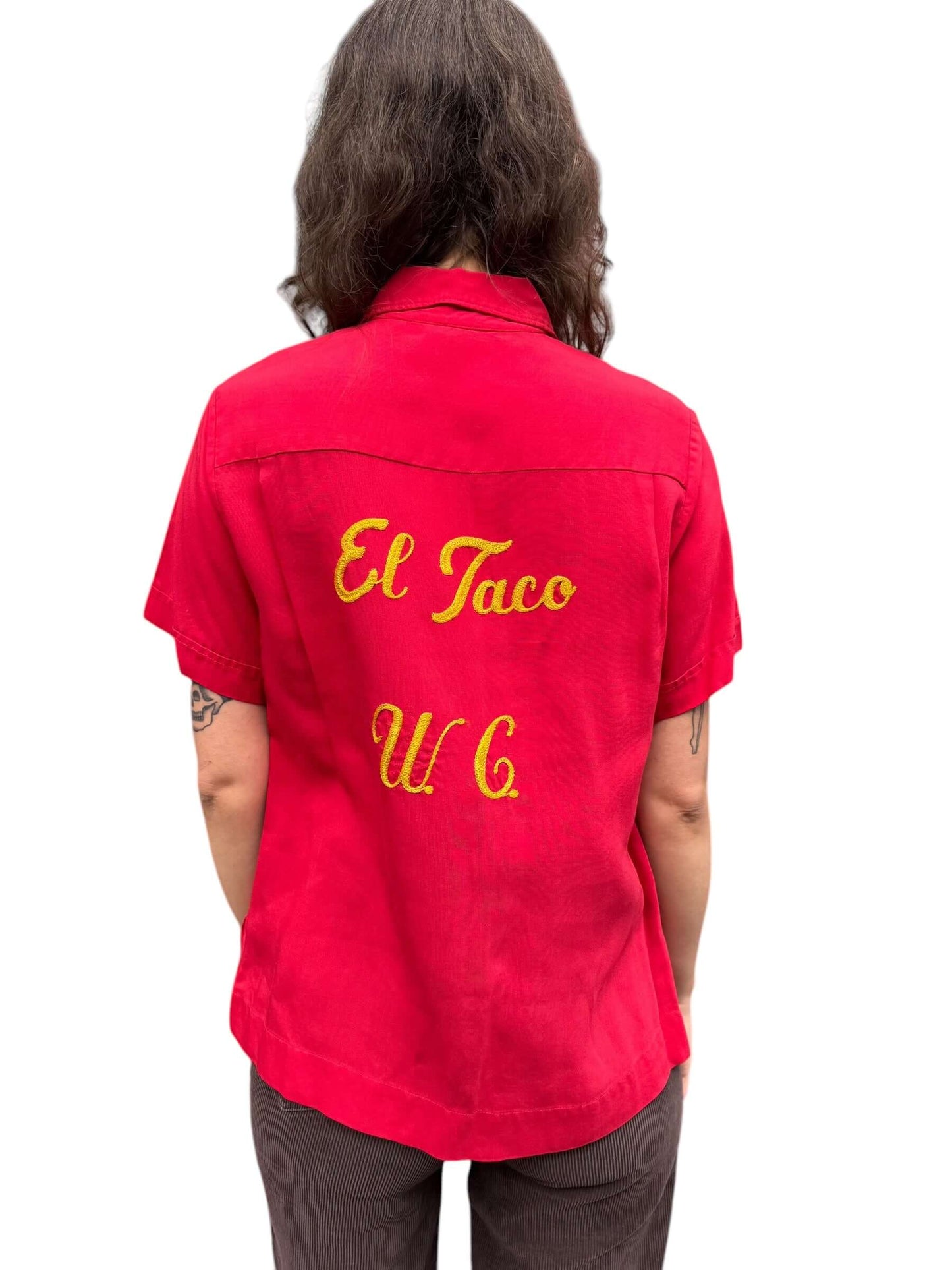 Vintage El Taco Bowling Shirt SZ S