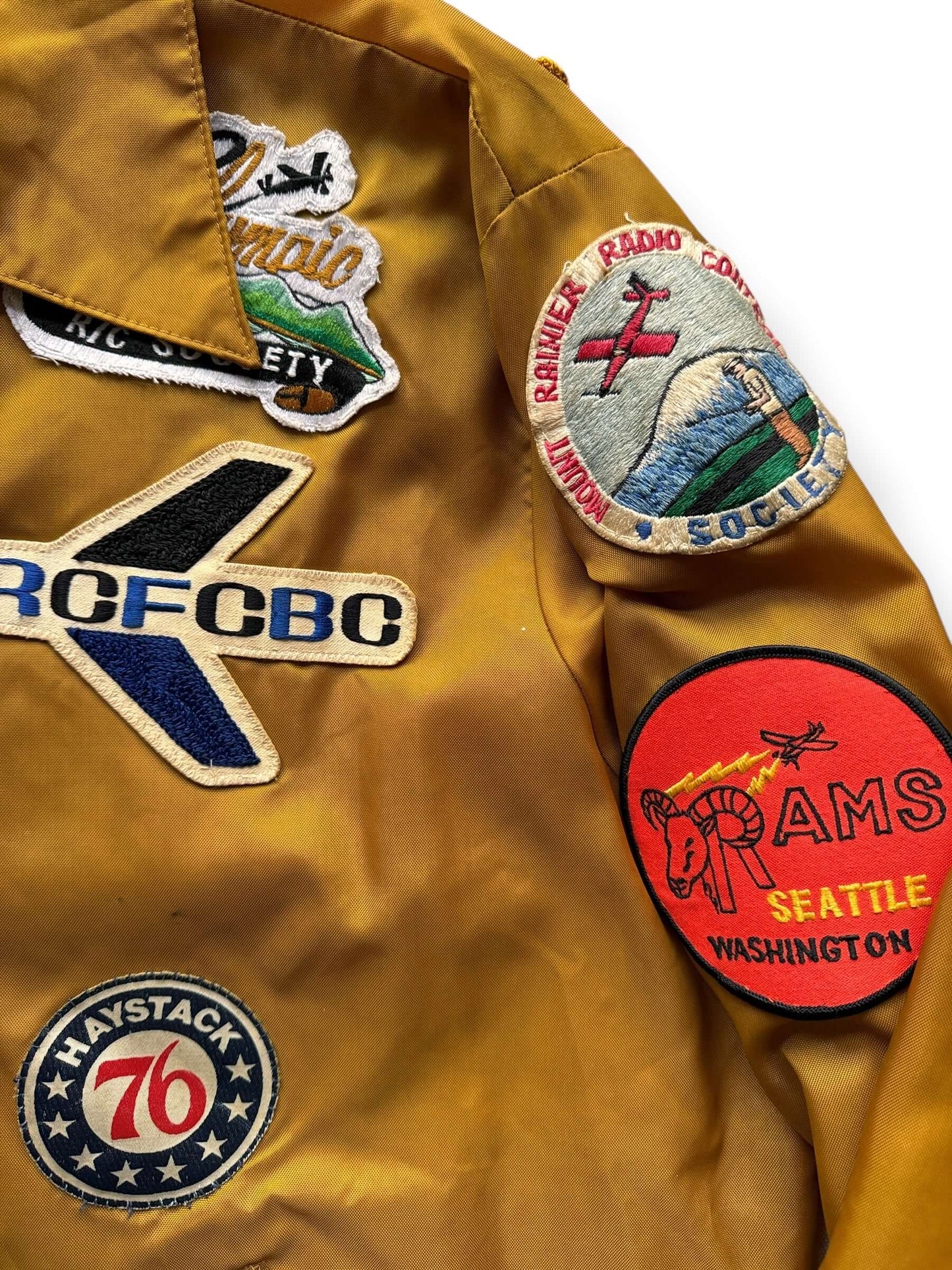 Patches on Vintage RC Patched Jacket SZ L