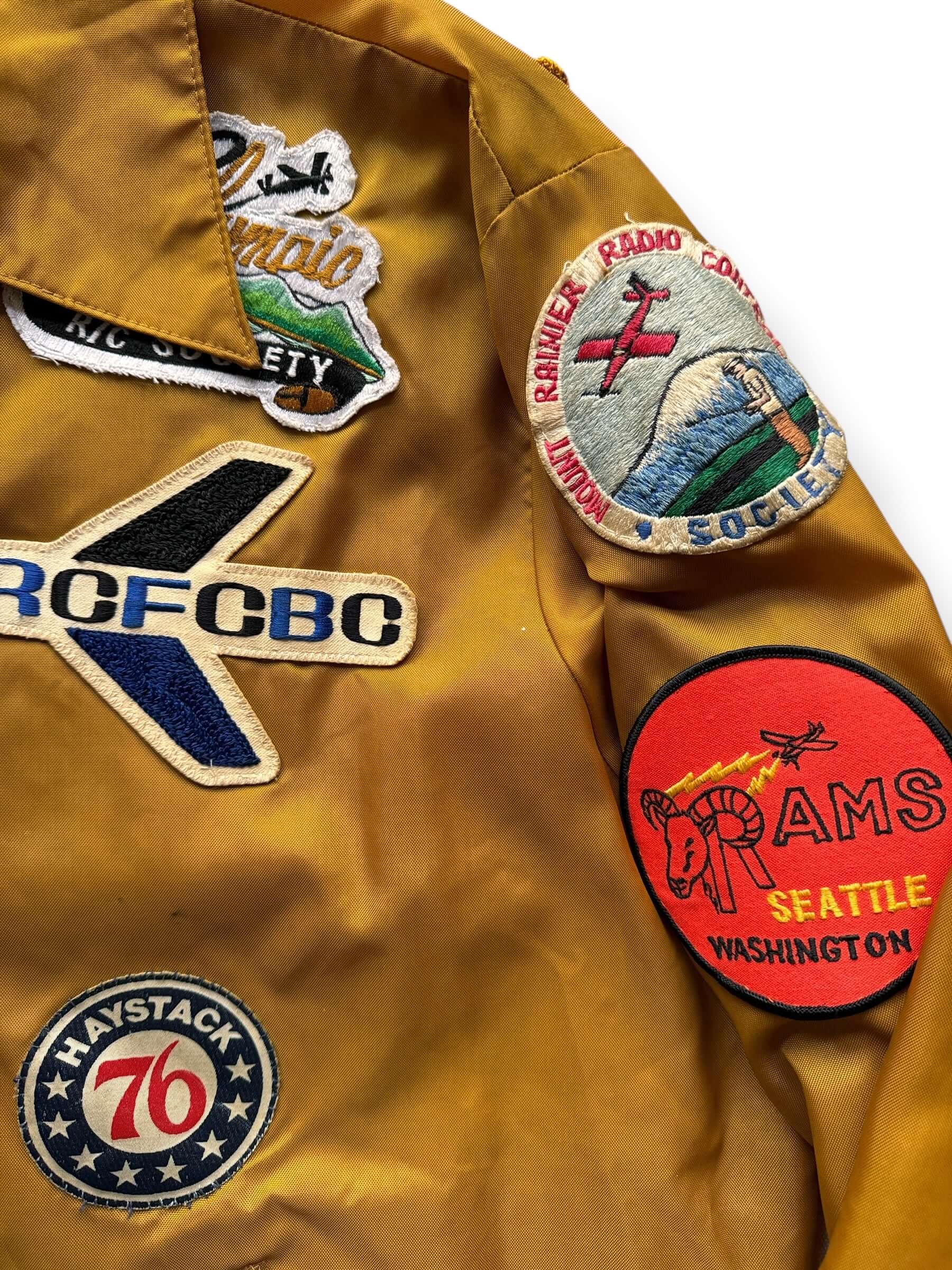 Patches on Vintage RC Patched Jacket SZ L