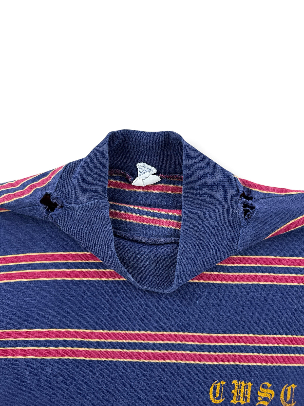 Neck on Vintage Velva Sheen Striped Tee SZ S