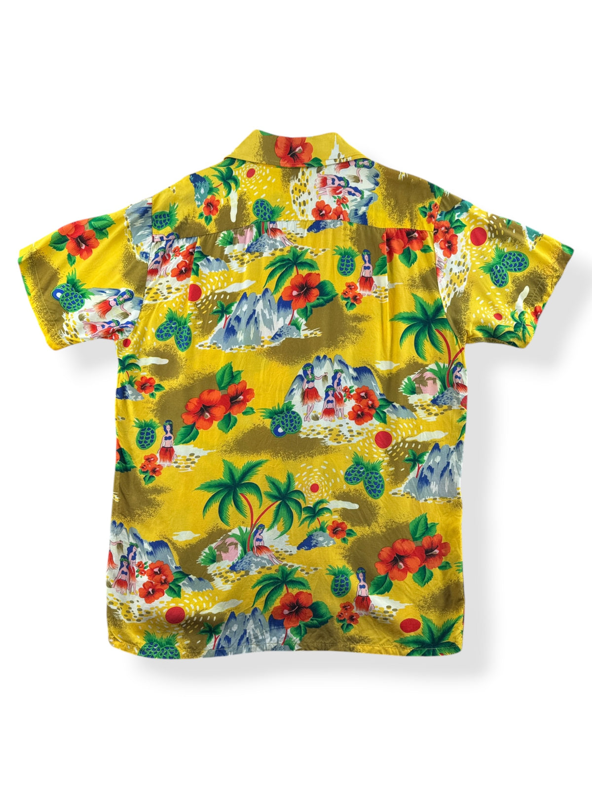 Back of Vintage Hawaiian Holiday Aloha Shirt SZ M